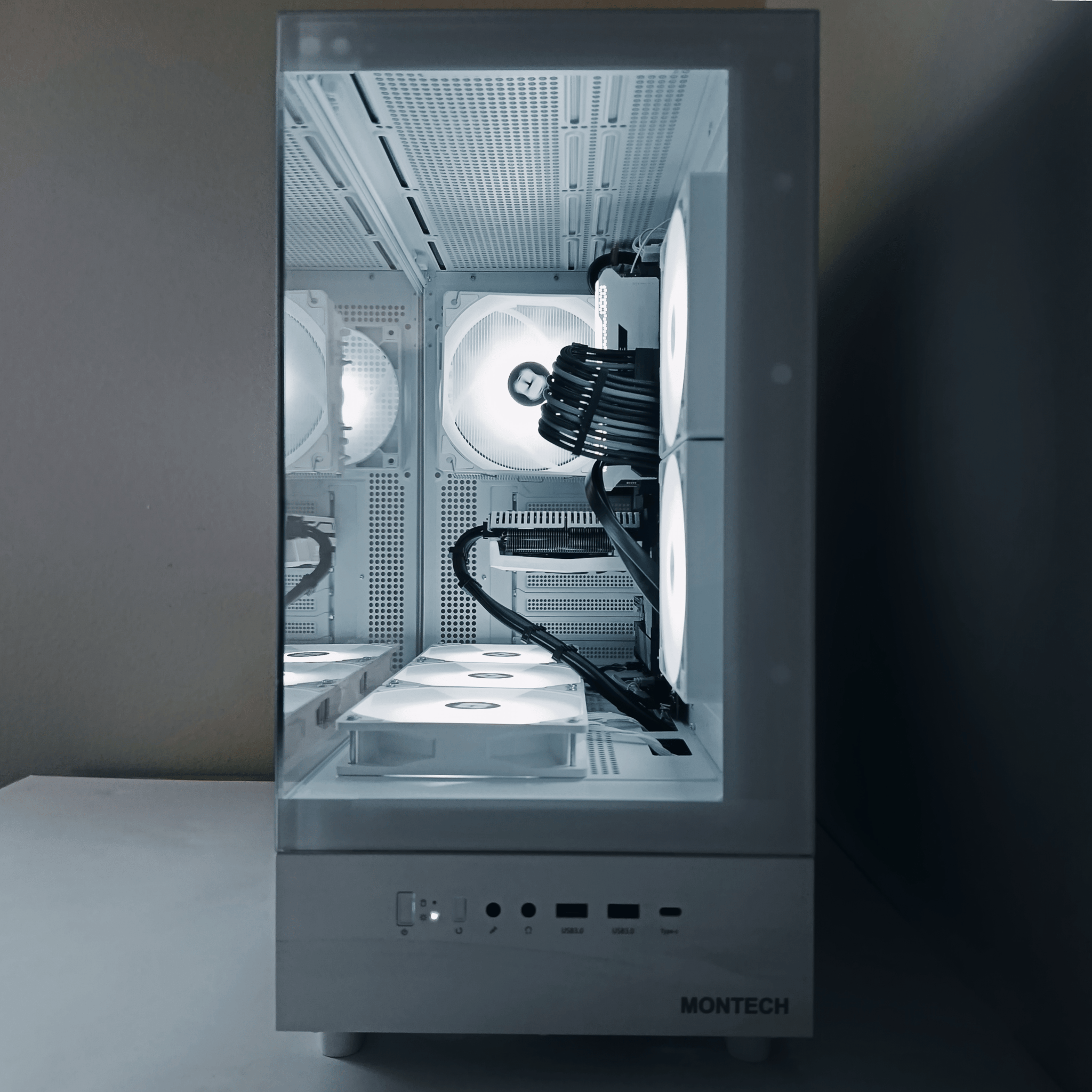 Custom White RGB Gaming Desktop PC – Ryzen 5 5600 + White RTX 3060 Ti