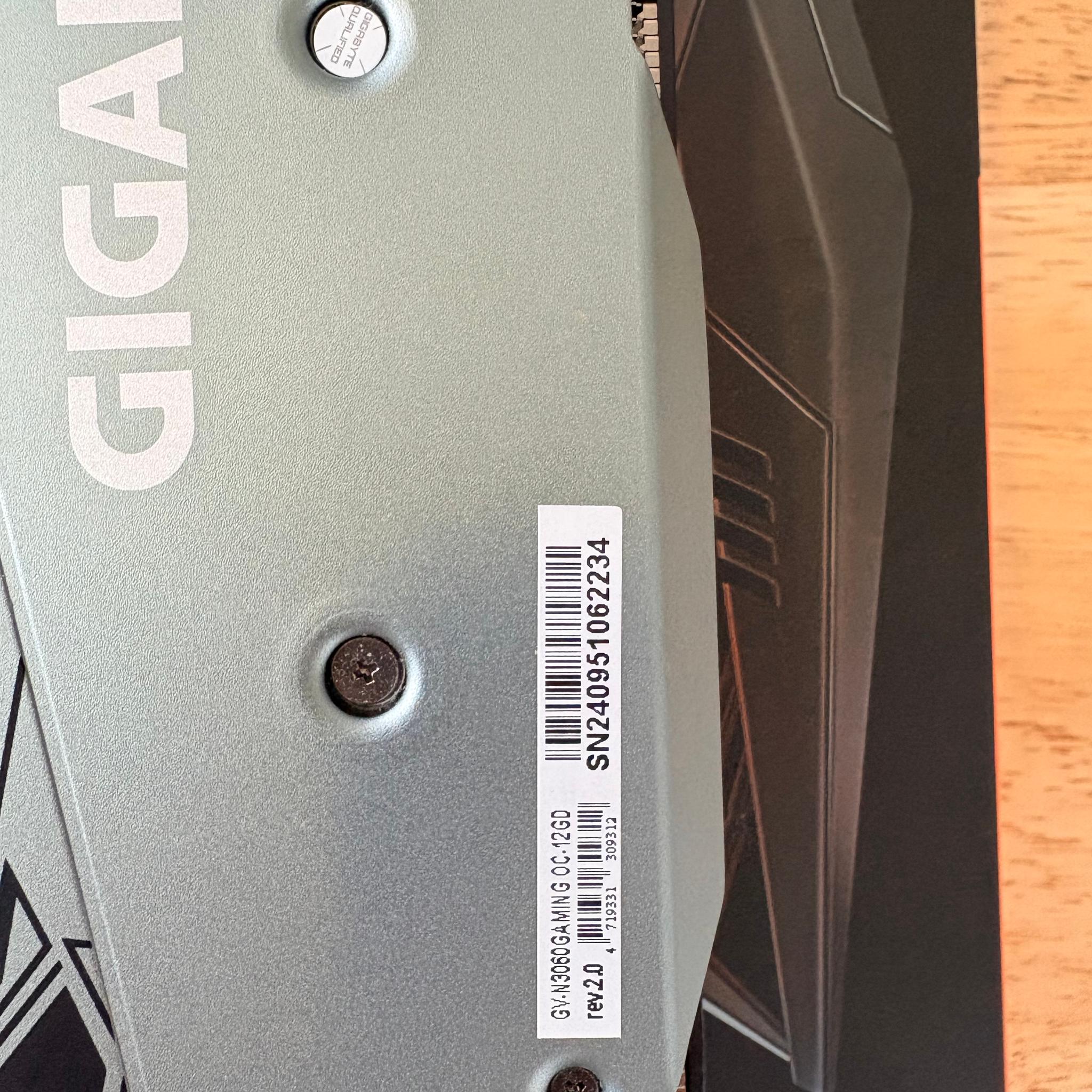 GIGABYTE GAMING OC GeForce RTX 3060 12GB