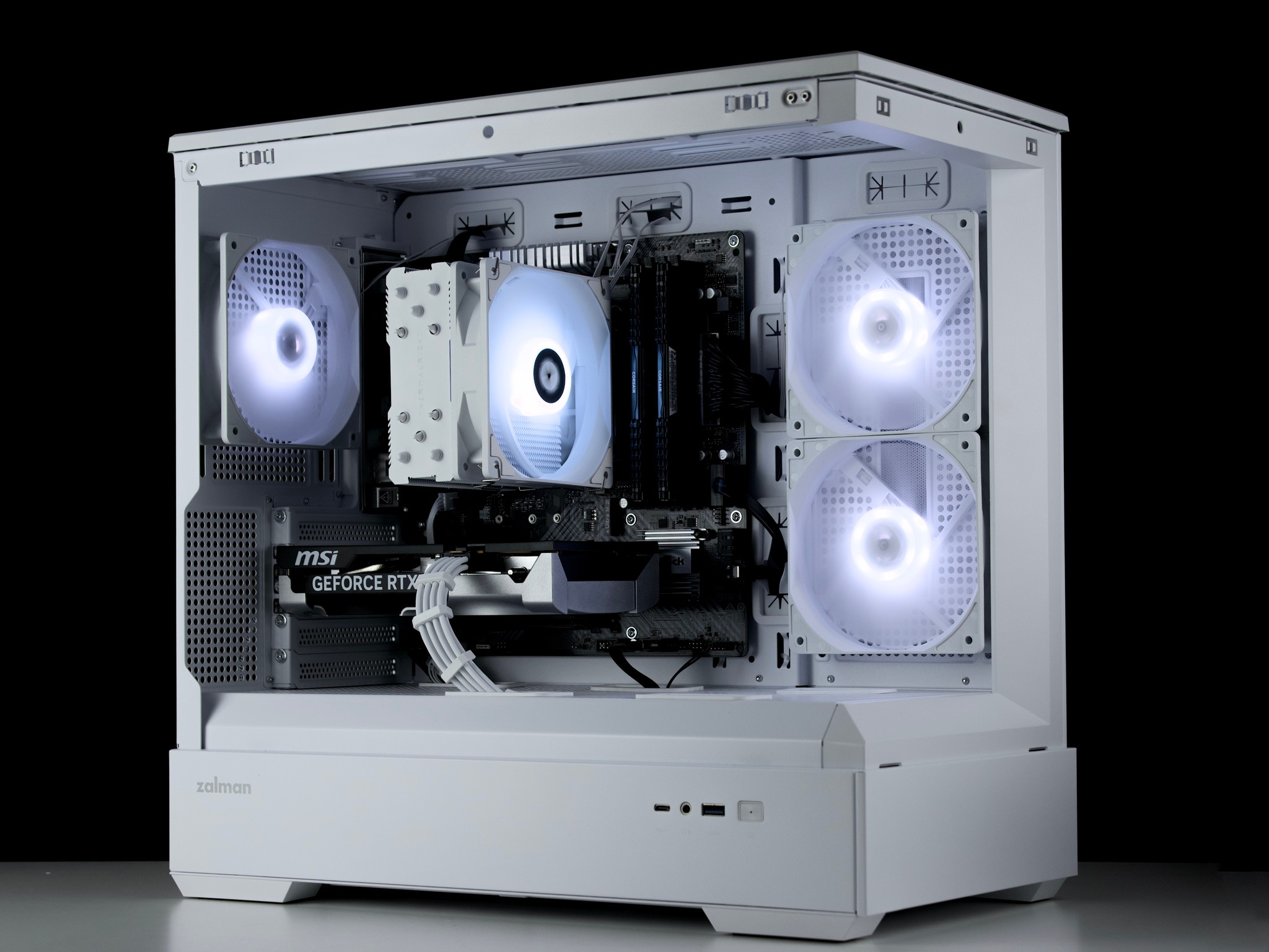 🧊❄️🧊 White Gaming PC – RTX 5060, Ryzen 5 5500, 16GB RAM, 1TB SSD - WiFi, BlueTooth 🧊❄️🧊