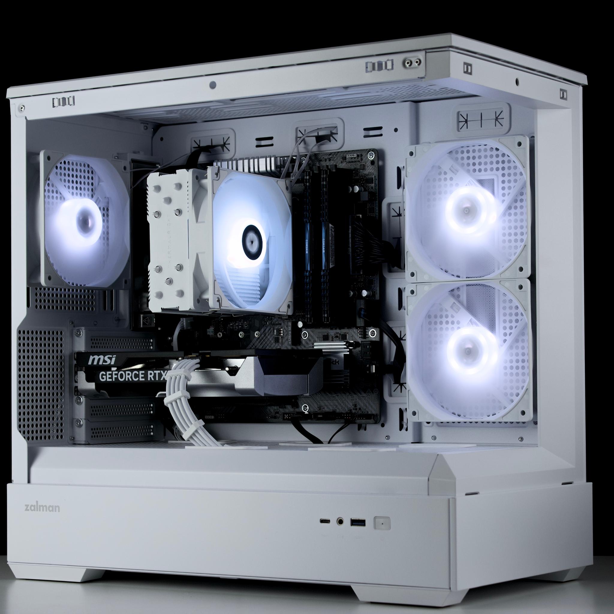 🧊❄️🧊 White Gaming PC – RTX 5060, Ryzen 5 5500, 16GB RAM, 1TB SSD - WiFi, BlueTooth 🧊❄️🧊
