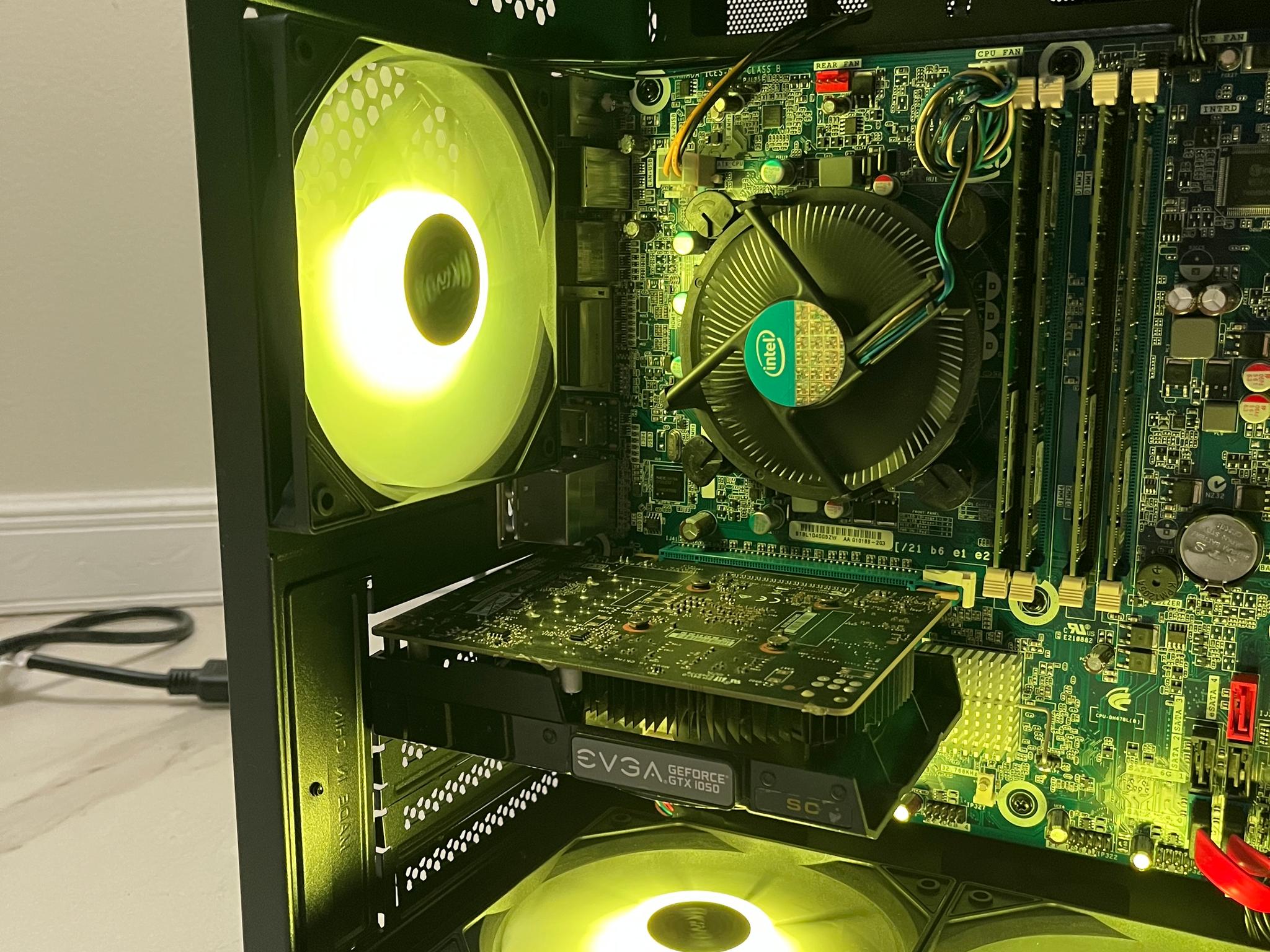 Super Budget Gaming PC - Intel i7-2600, NVIDIA GTX 1050, 12GB RAM, 580GB Storage, w/ Wi-Fi & BT