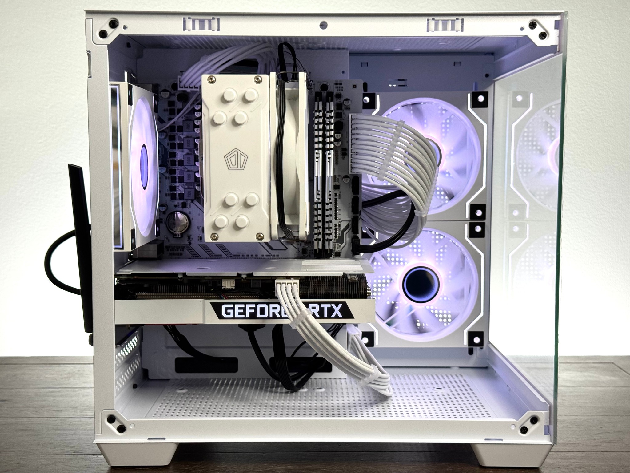 🧊 White RTX 3060 Ti Gaming PC | Ryzen 5 3600 | 16GB RAM | WiFi | RGB