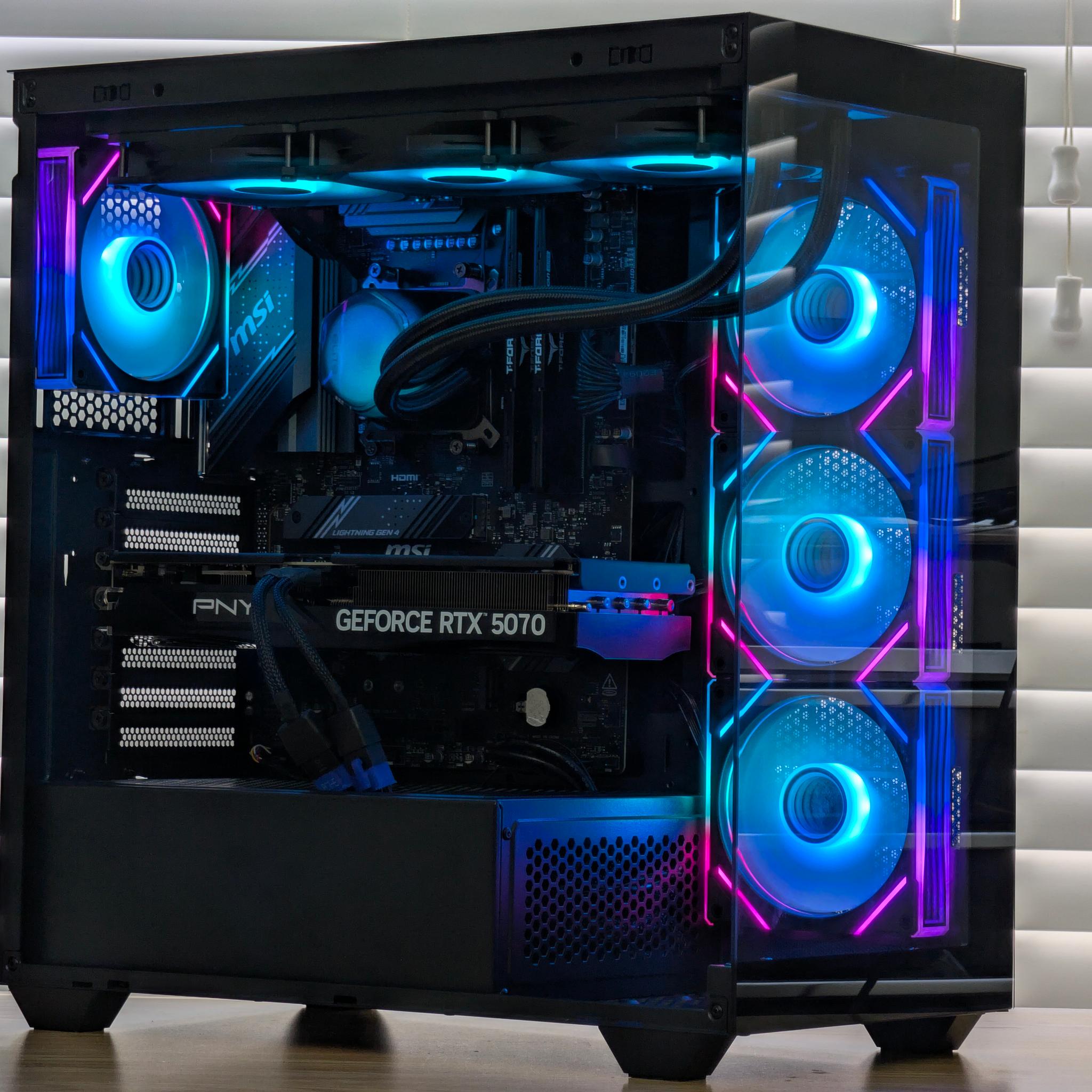 🩵🖤Ryzen 7 7800x3D | RTX 5070 | 32GB DDR5 | 2TB SSD | Gaming PC🖤🩵