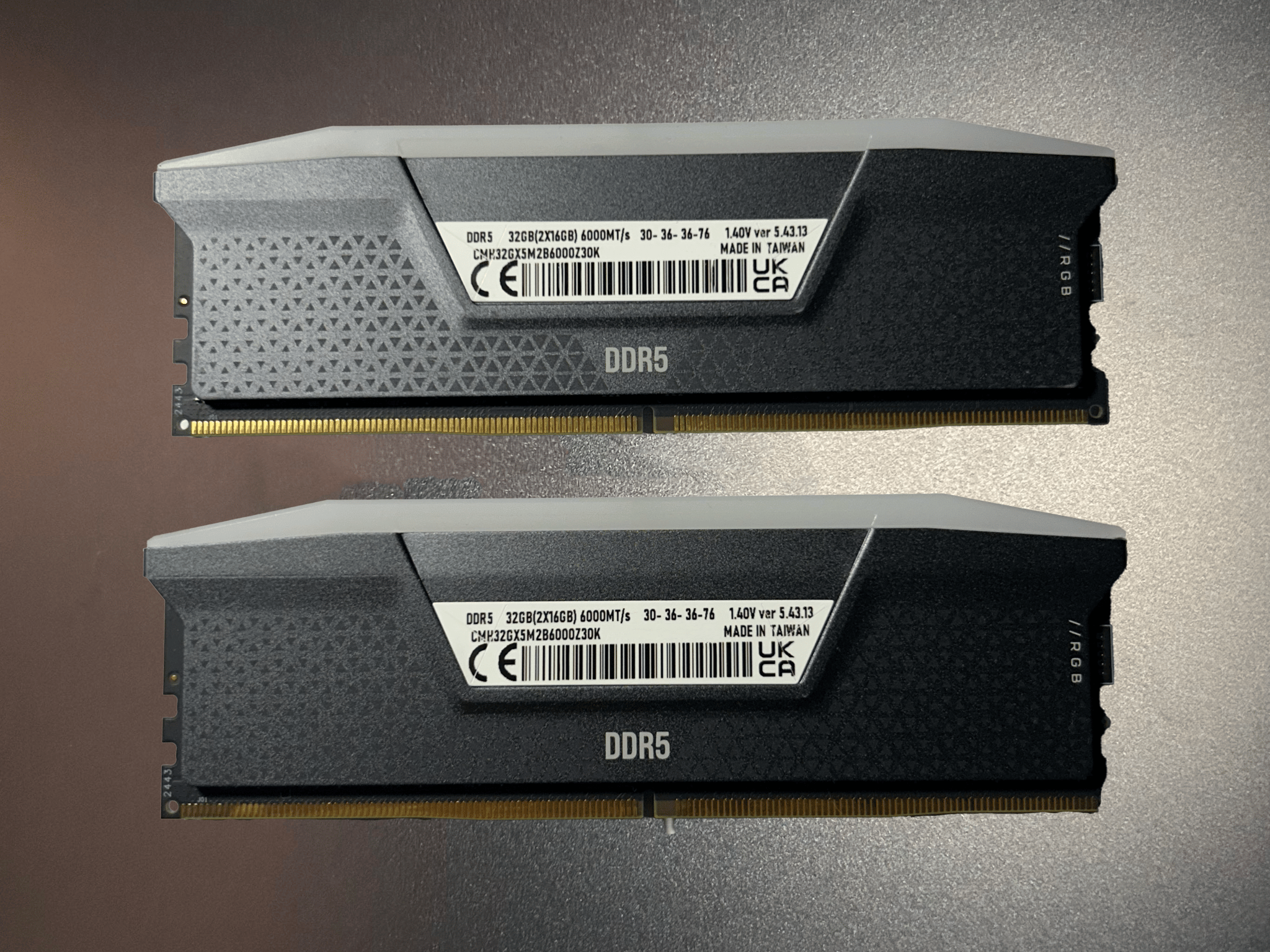 Corsair 32GB (2x16GB) VENGEANCE DDR5 *RGB* DRAM 6000MT/S CL30