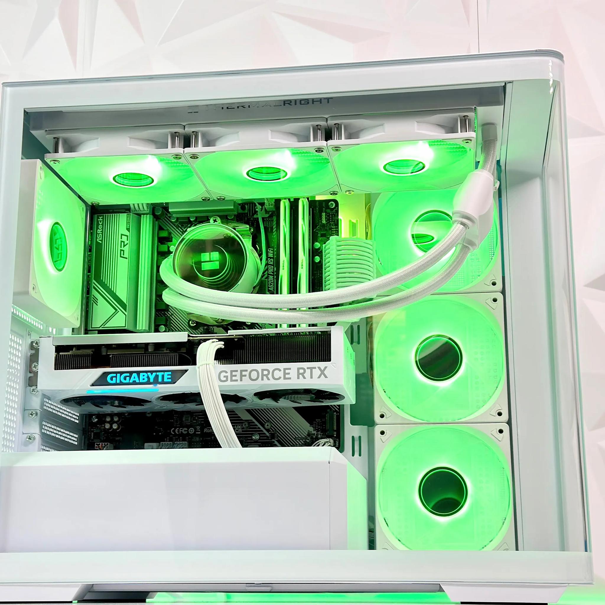🧊🥶🧔‍♂️Iceman❄️Liquid Cooled Gaming PC❄️Nvidia RTX 4070 Super 12GB❄️AMD Ryzen 5 7500F❄️32GB DDR5