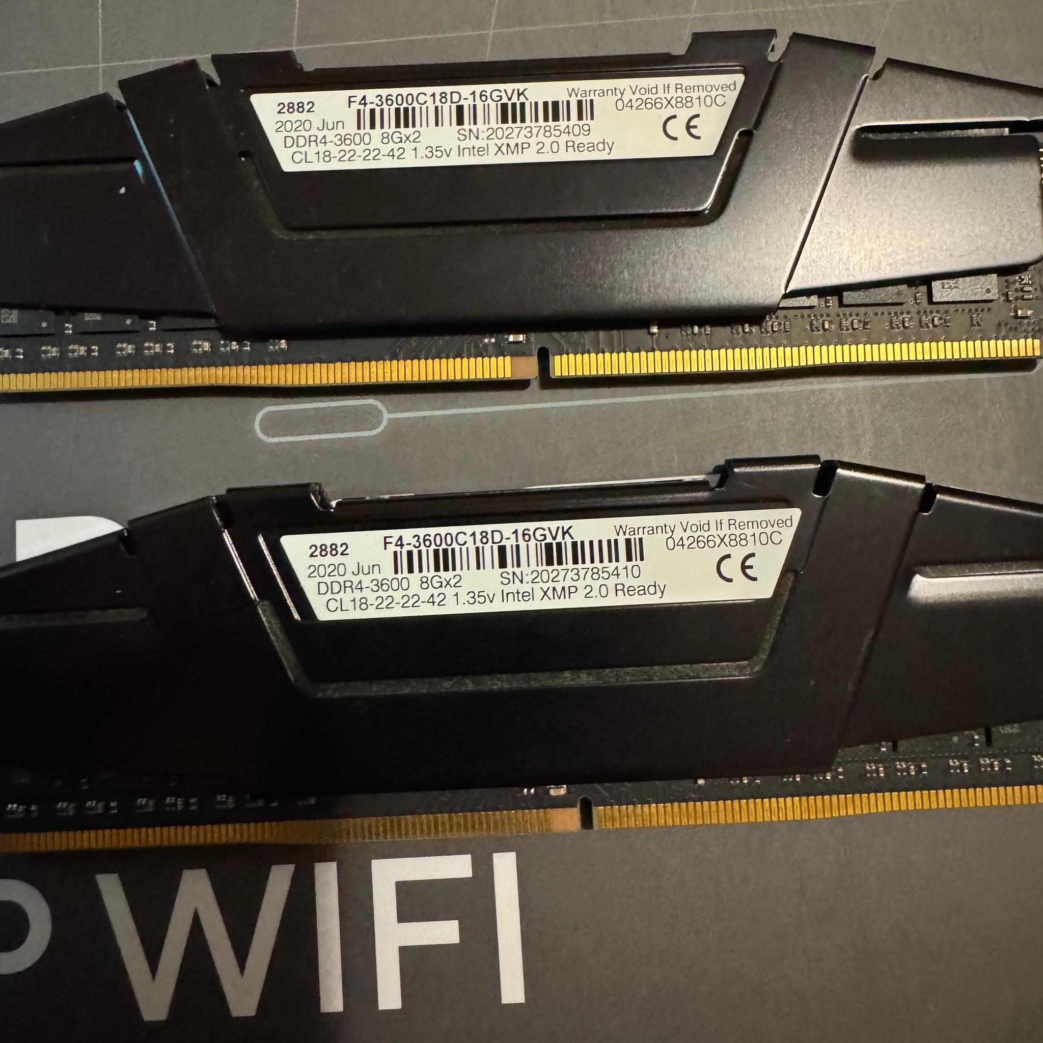 G. SKILL Ripjaws V 16GB (2x 8GB) (DDR4-3600) Memory (F4-3600C18D-16GVK)