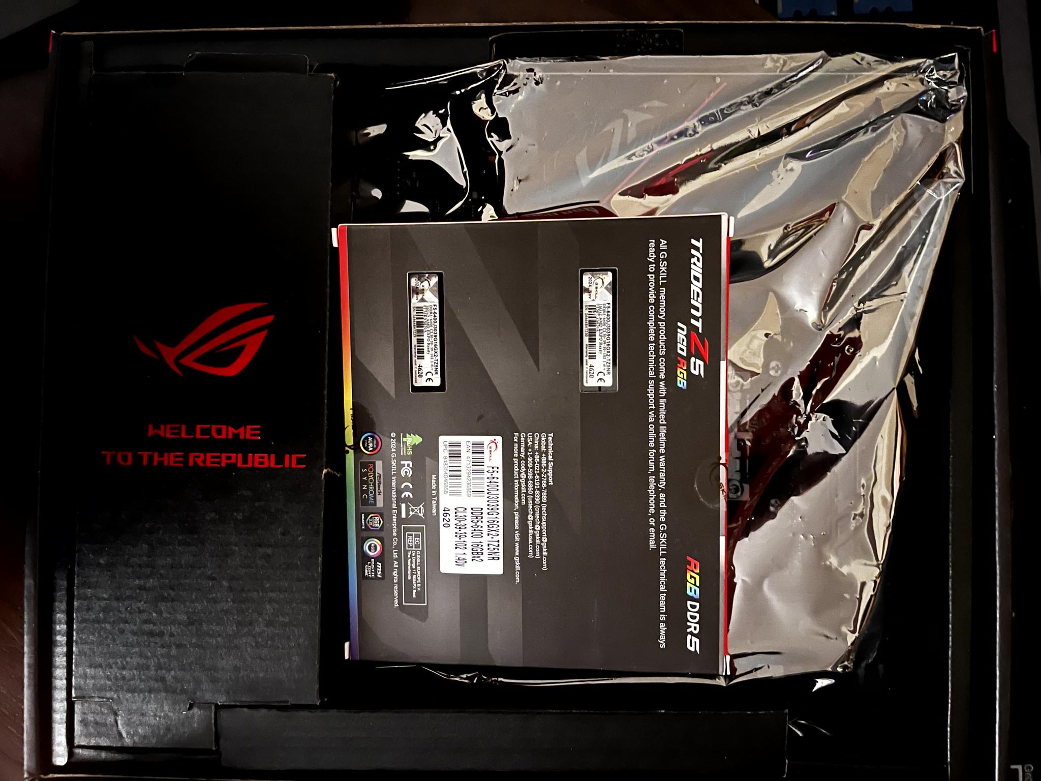 🔥Ryzen 7 9800X3D🔥 | 32G @6400 | Asus ROG Strix B650E-E motherboard