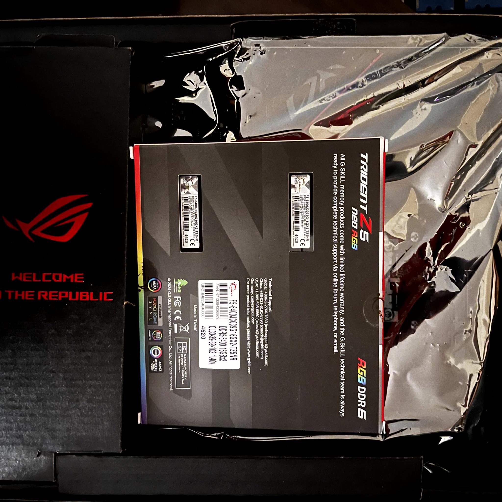 🔥Ryzen 7 9800X3D🔥 | 32G @6400 | Asus ROG Strix B650E-E motherboard