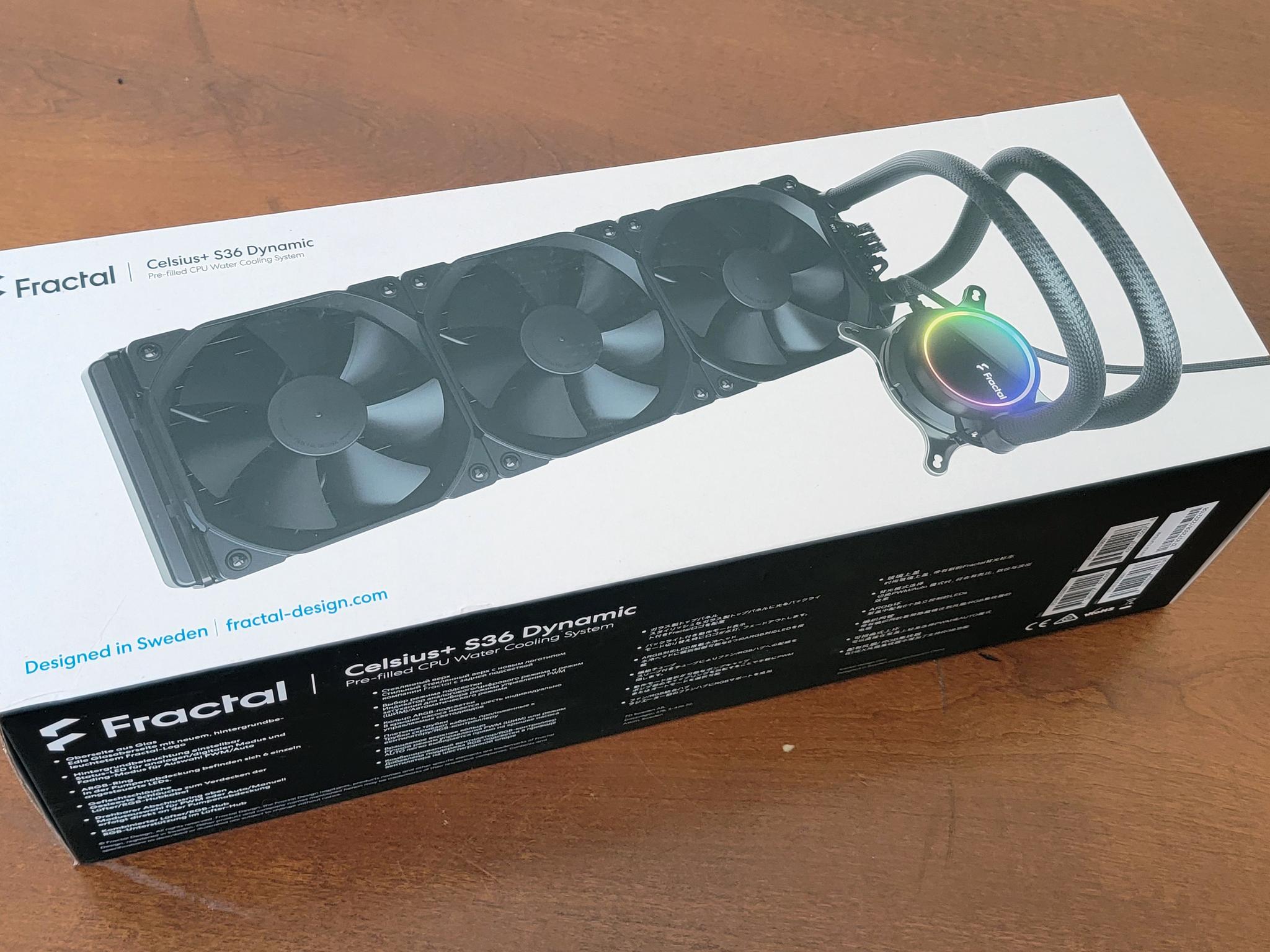 Fractal Designs Celsius+ S36 Dynamic 360mm AIO Liquid CPU Cooler **READ**