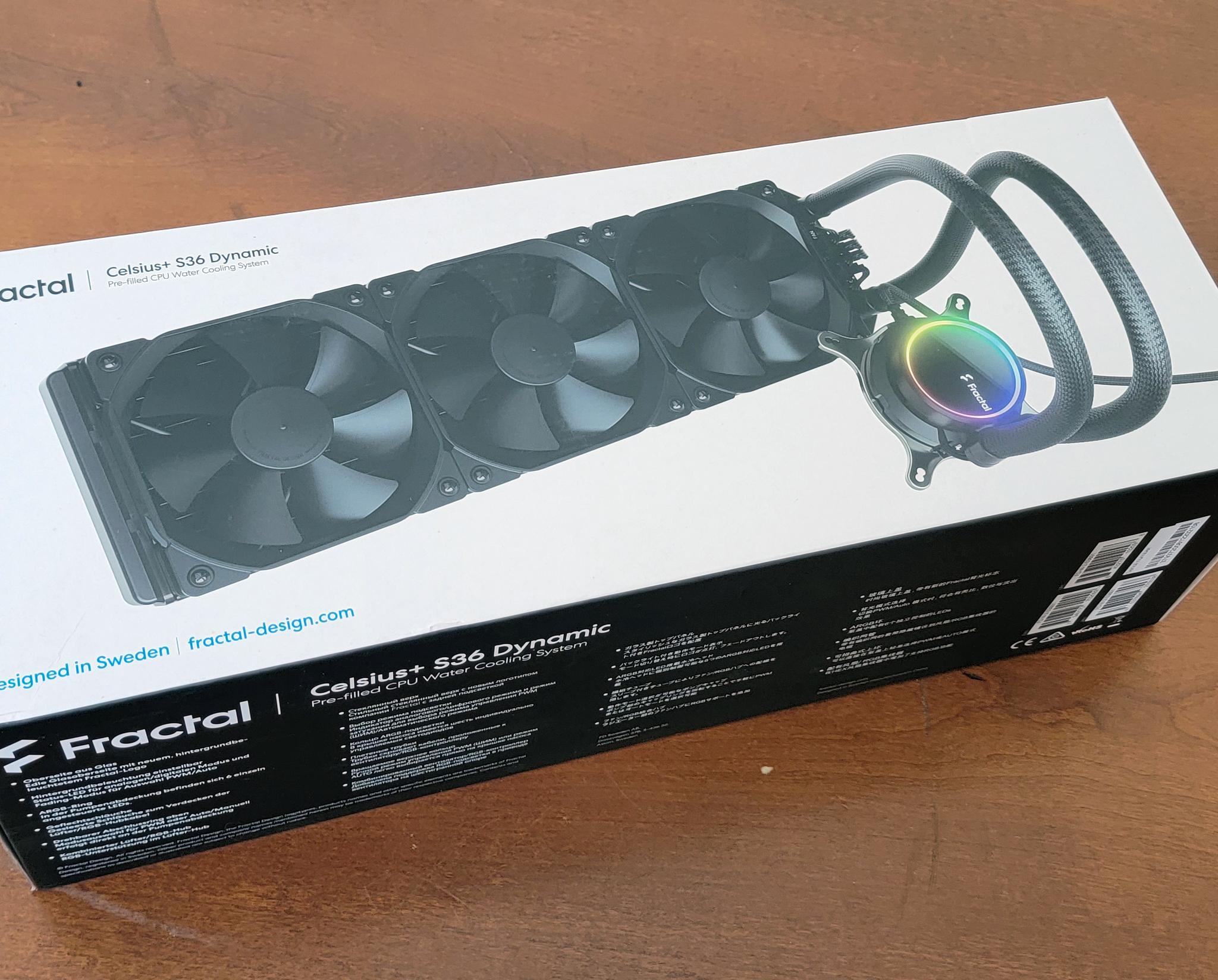 Fractal Designs Celsius+ S36 Dynamic 360mm AIO Liquid CPU Cooler **READ**