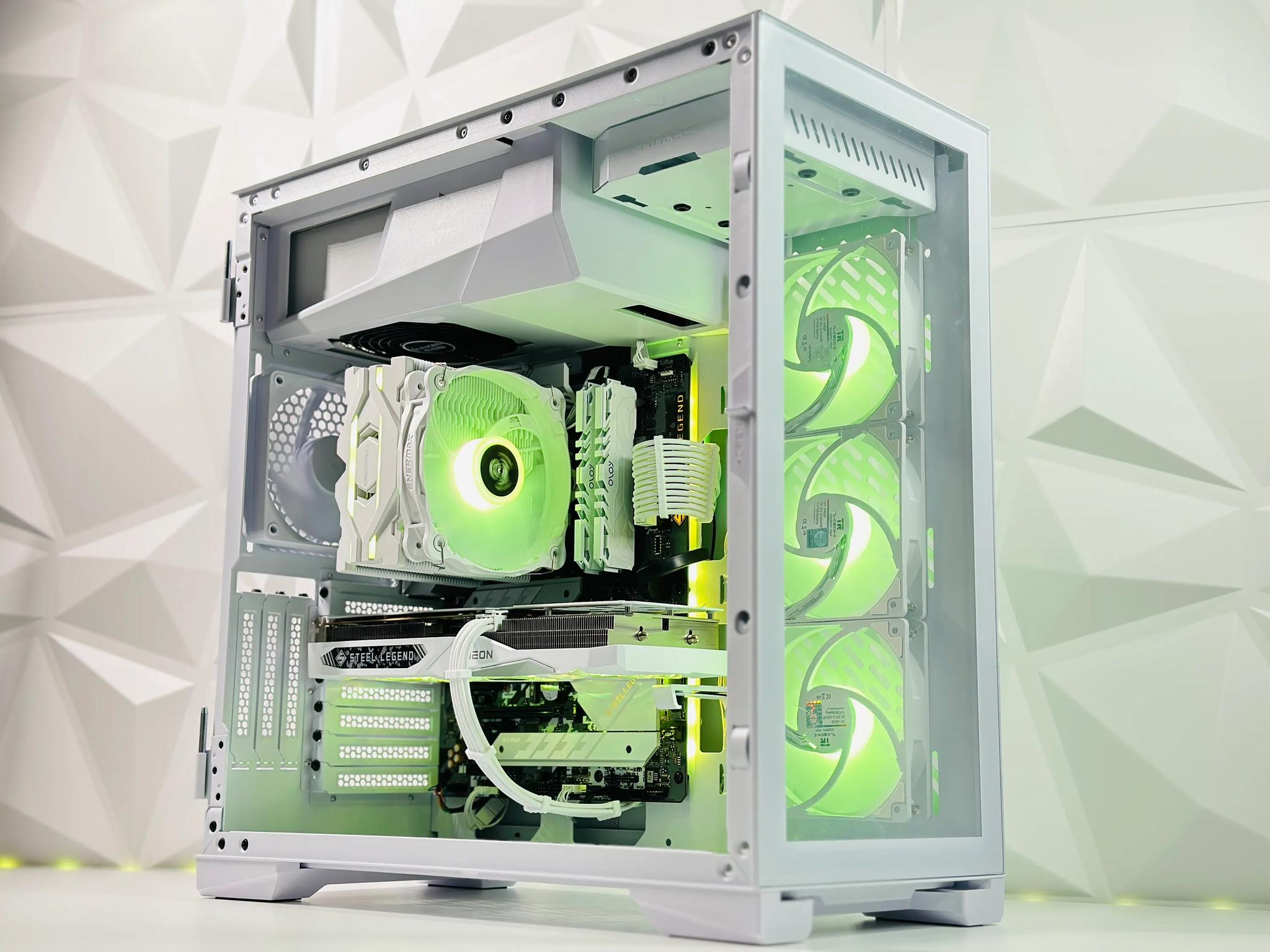 🌬️☃️Snowman⛄Gaming PC❄️AMD RX 7600 8GB❄️Intel i5 11400F 6 core❄️16GB DDR4❄️1TB NVME