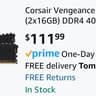 Corsair Vengeance 32GB (16GBx2) DDR4-4000MHz CL 18-22-22-42