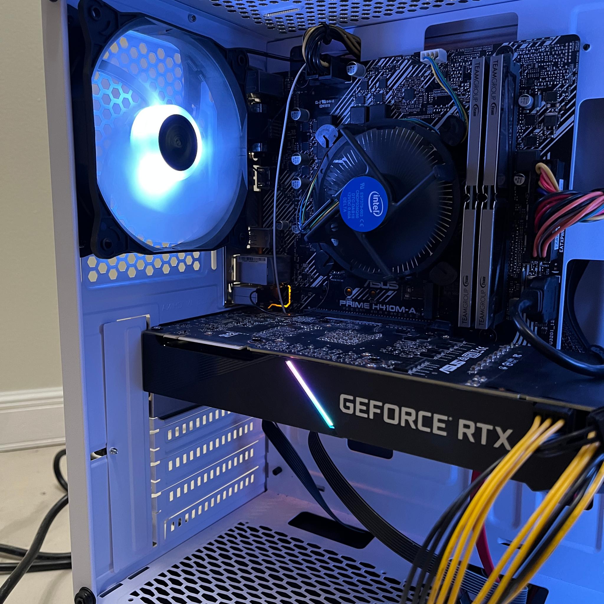 NVIDIA RTX 2070 Super, Intel i5-10400, 16GB RAM, 500 GB SSD, High FPS RGB Gaming PC w/ Wi-Fi