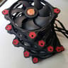 x5 Thermaltake 120mm Black/Red LED TT-1225 Case Fans