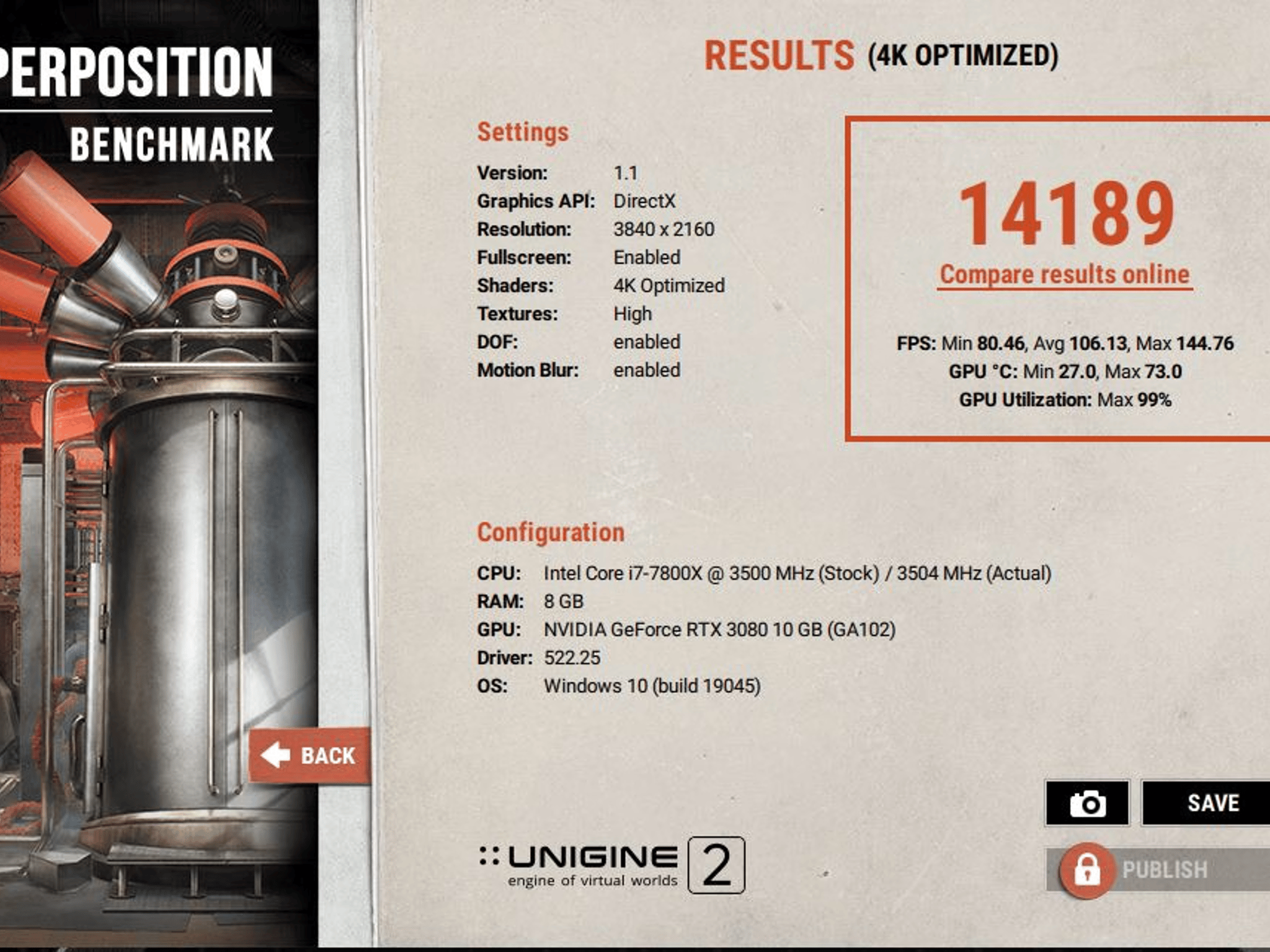 NVIDIA GeForce RTX 3080 Founders Edition 10GB GDDR6X PCIe 4.0 x16 Desktop GPU