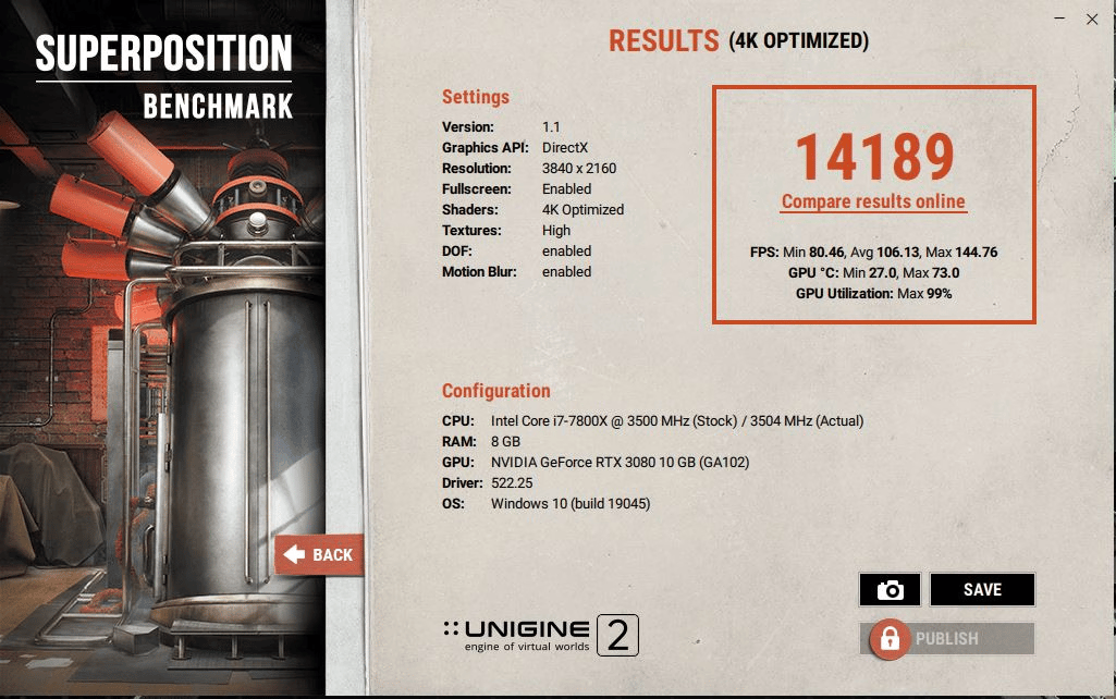 NVIDIA GeForce RTX 3080 Founders Edition 10GB GDDR6X PCIe 4.0 x16 Desktop GPU