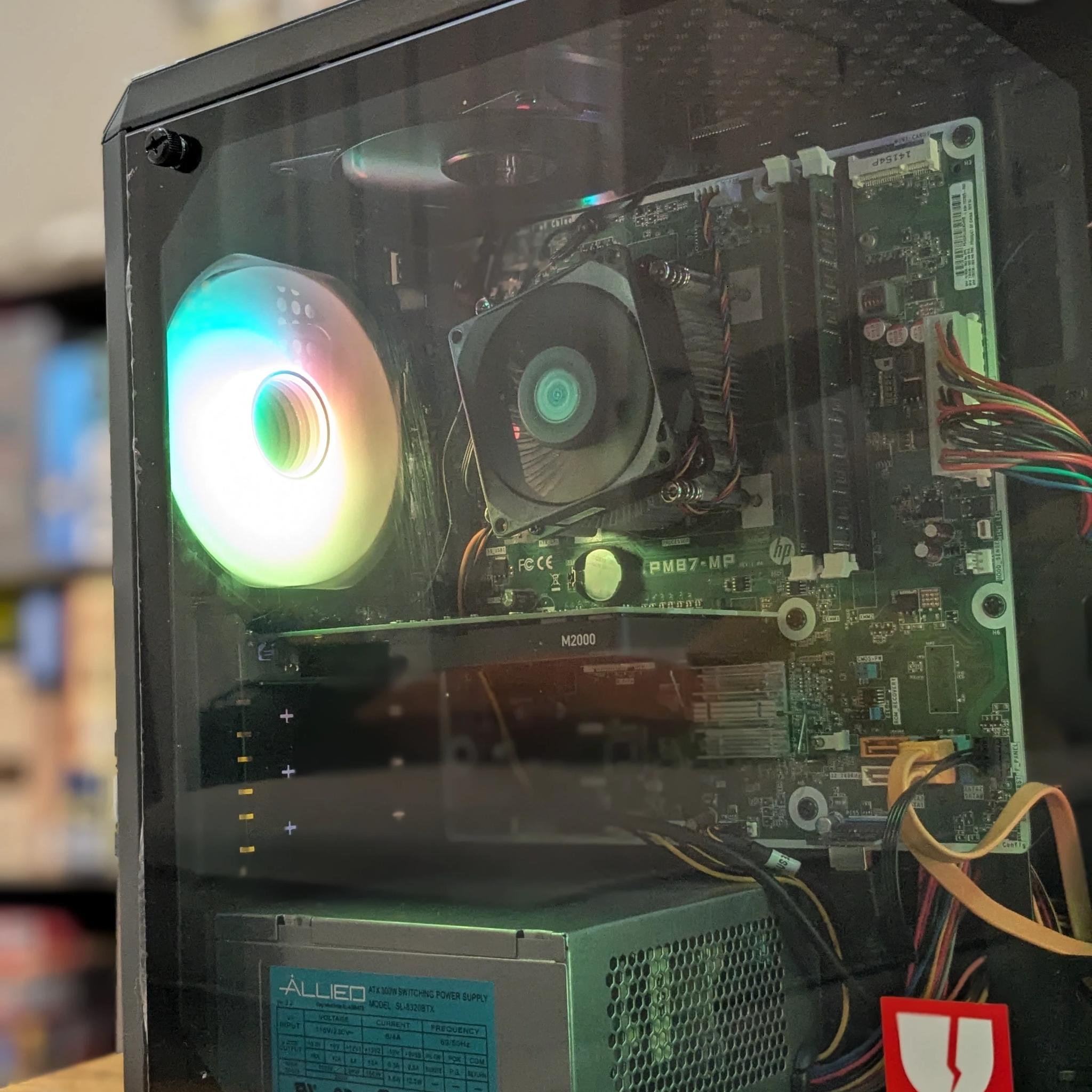 70 FPS Fortnite | 180 Day Warranty | i5-4570S, 16GB RAM, 500GB SSD, Nvidia 4GB GPU, RGB, Win10