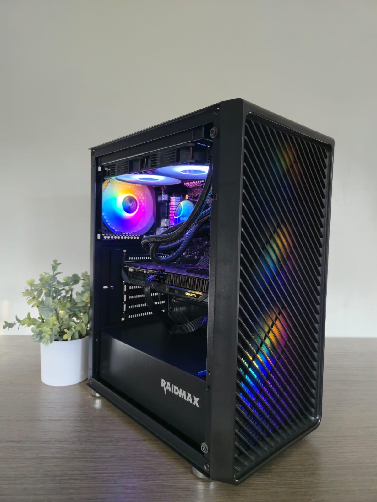 Black gaming pc, 5060 ti 8gb, 16gb ddr4, ryzen 5 5500