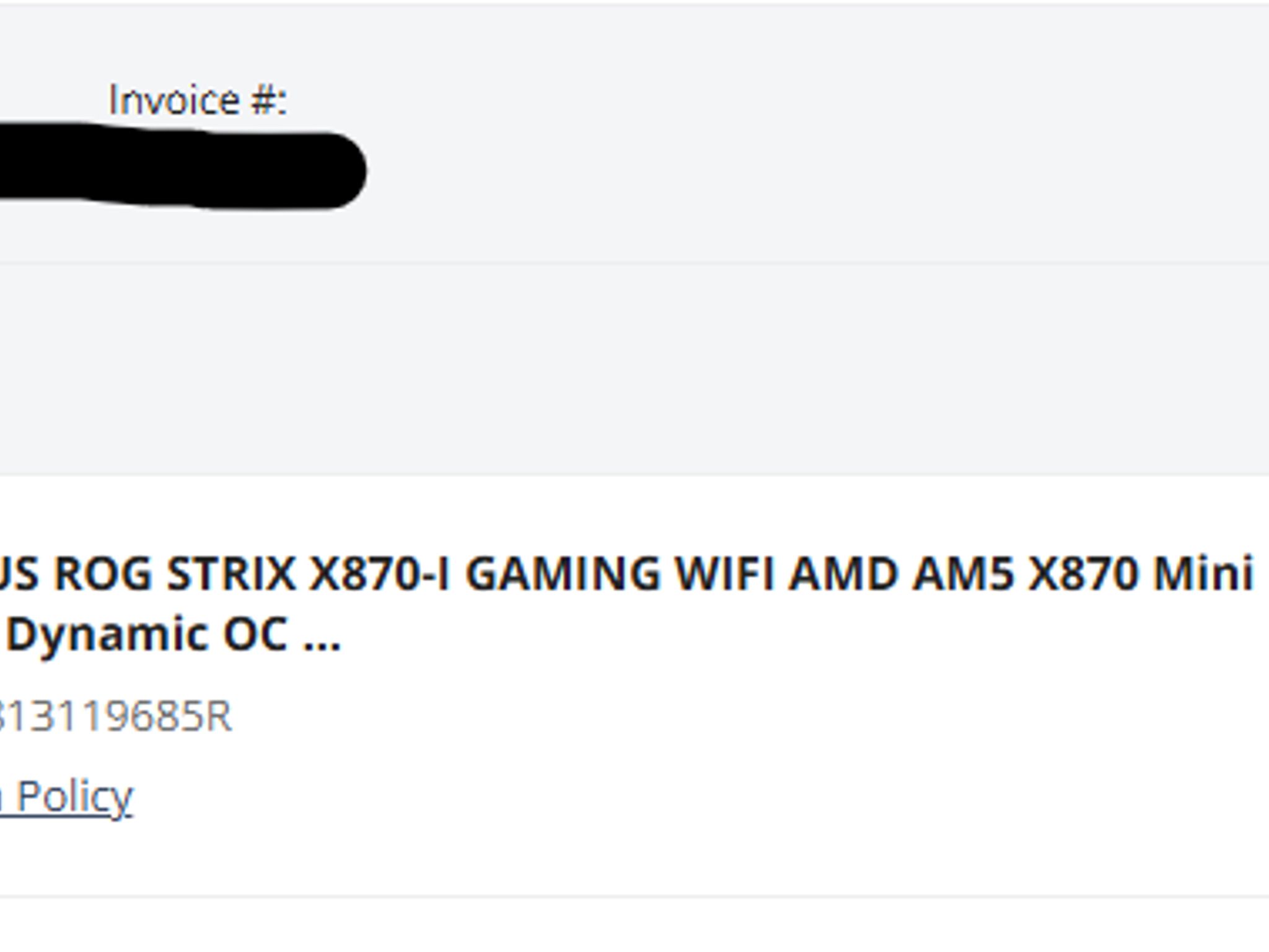 Used ASUS ROG STRIX X870-I GAMING WIFI AMD AM5 Mini ITX Motherboard – Fully Functional!