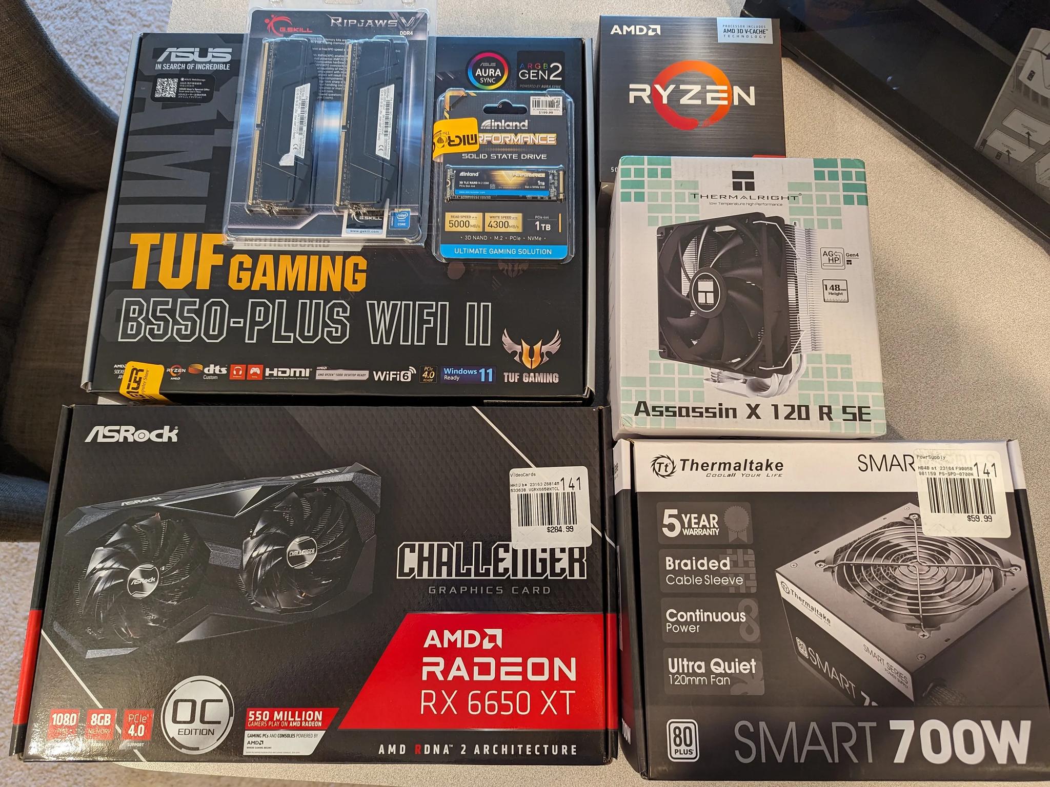 Ryzen 5 5600X3D / RX 6650 XT - Gaming PC