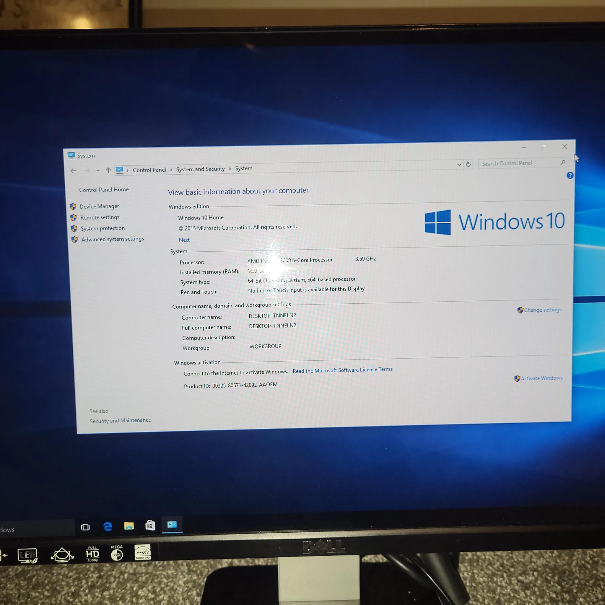 Custom AMD rig Ryzen 5 5500, gtx 1070, 16Gb Ram