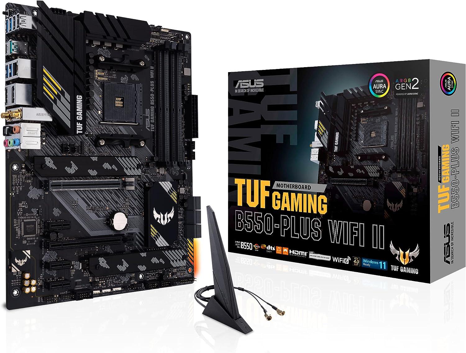 ASUS B550-PLUS TUF Gaming WiFi II AMD AM4 ATX Motherboard DDR4