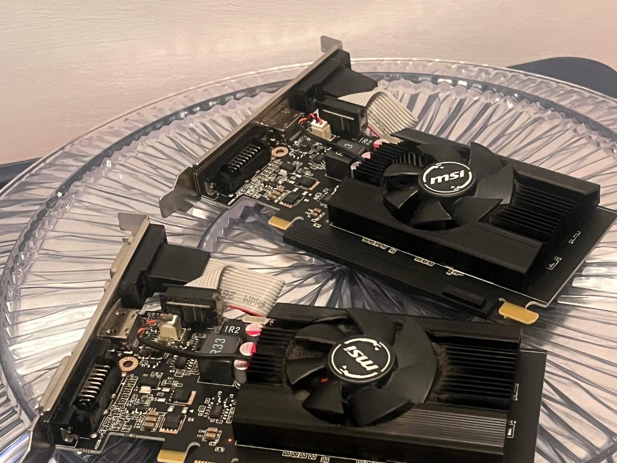 Set of two MSI NVIDIA GeForce GT 710 2gb