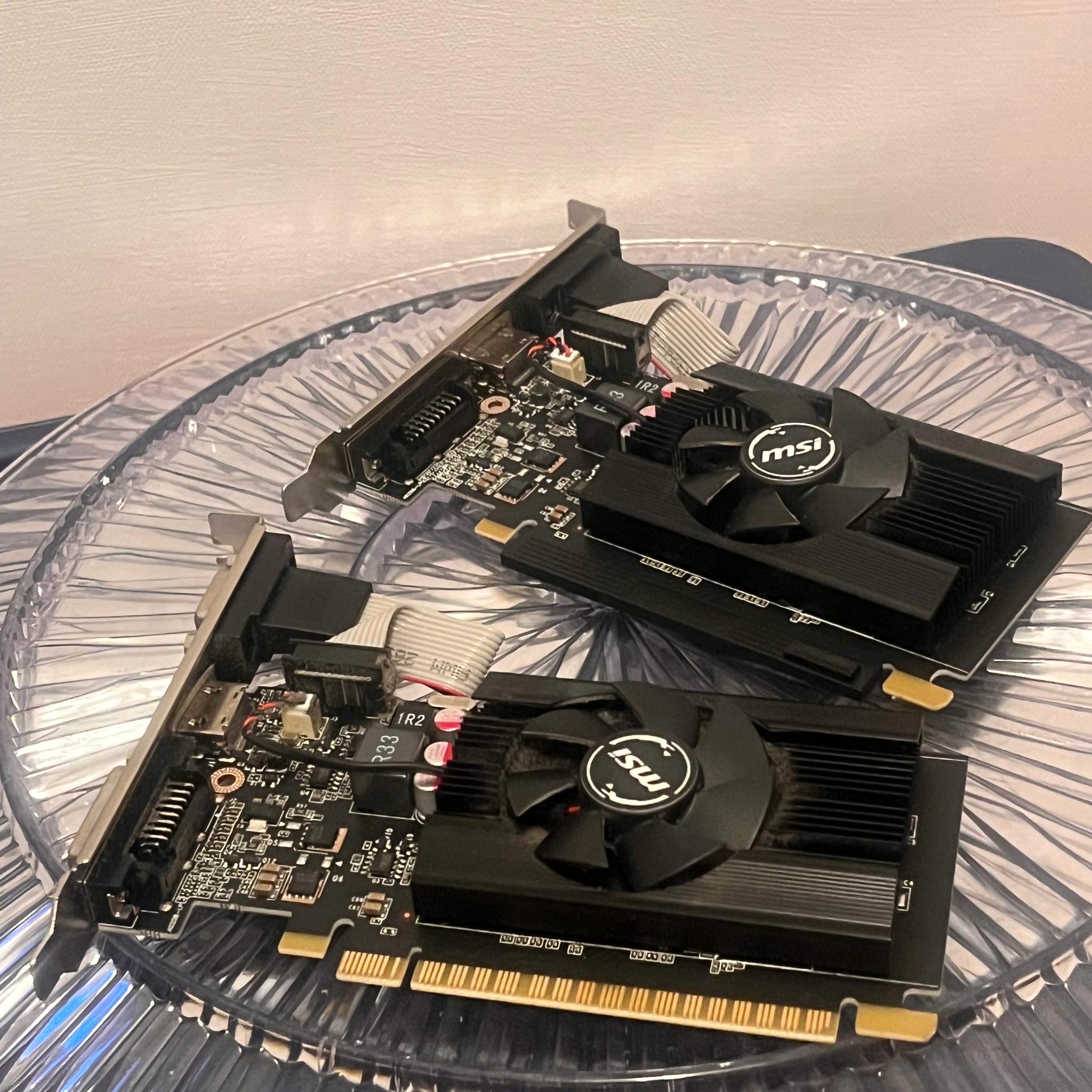 Set of two MSI NVIDIA GeForce GT 710 2gb