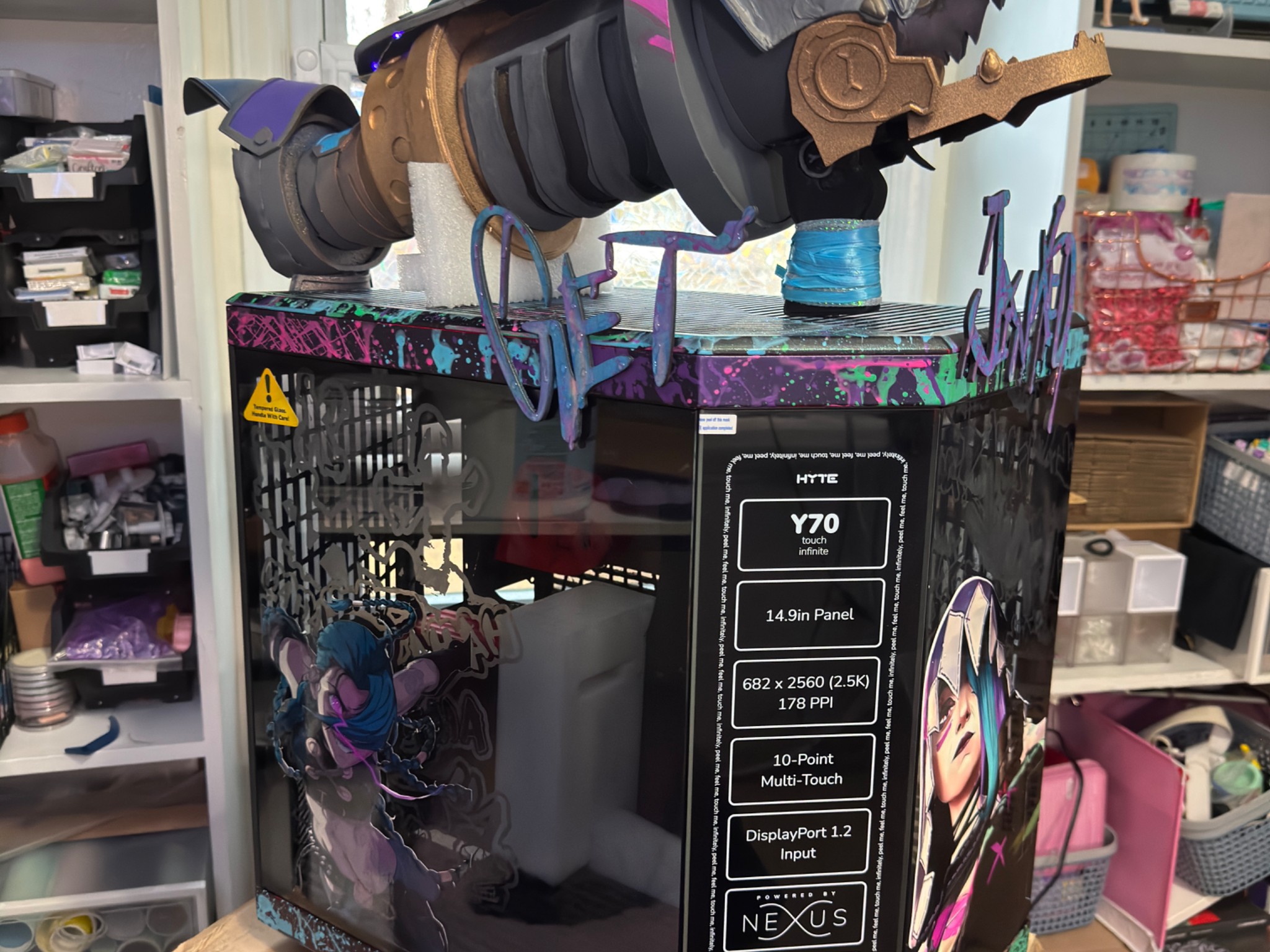 Custom PC Case - Jinx Arcane - DIY Package (Stickers/Digital File) - NOW AVAIL!
