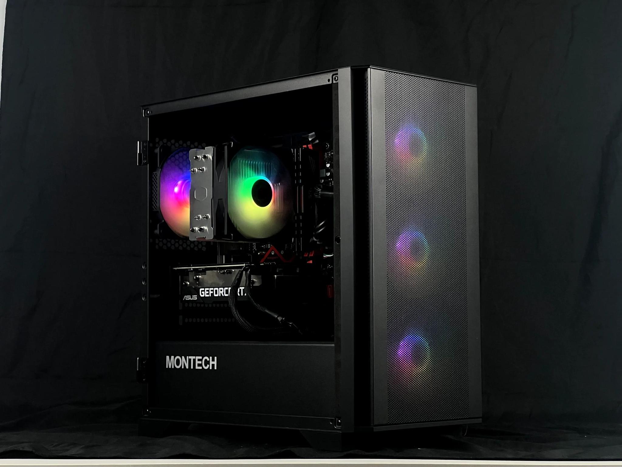 Budget RTX Gaming PC - 3050 8GB, Ryzen 5 3600, 16GB DDR4, 500GB SSD, RGB + WiFi