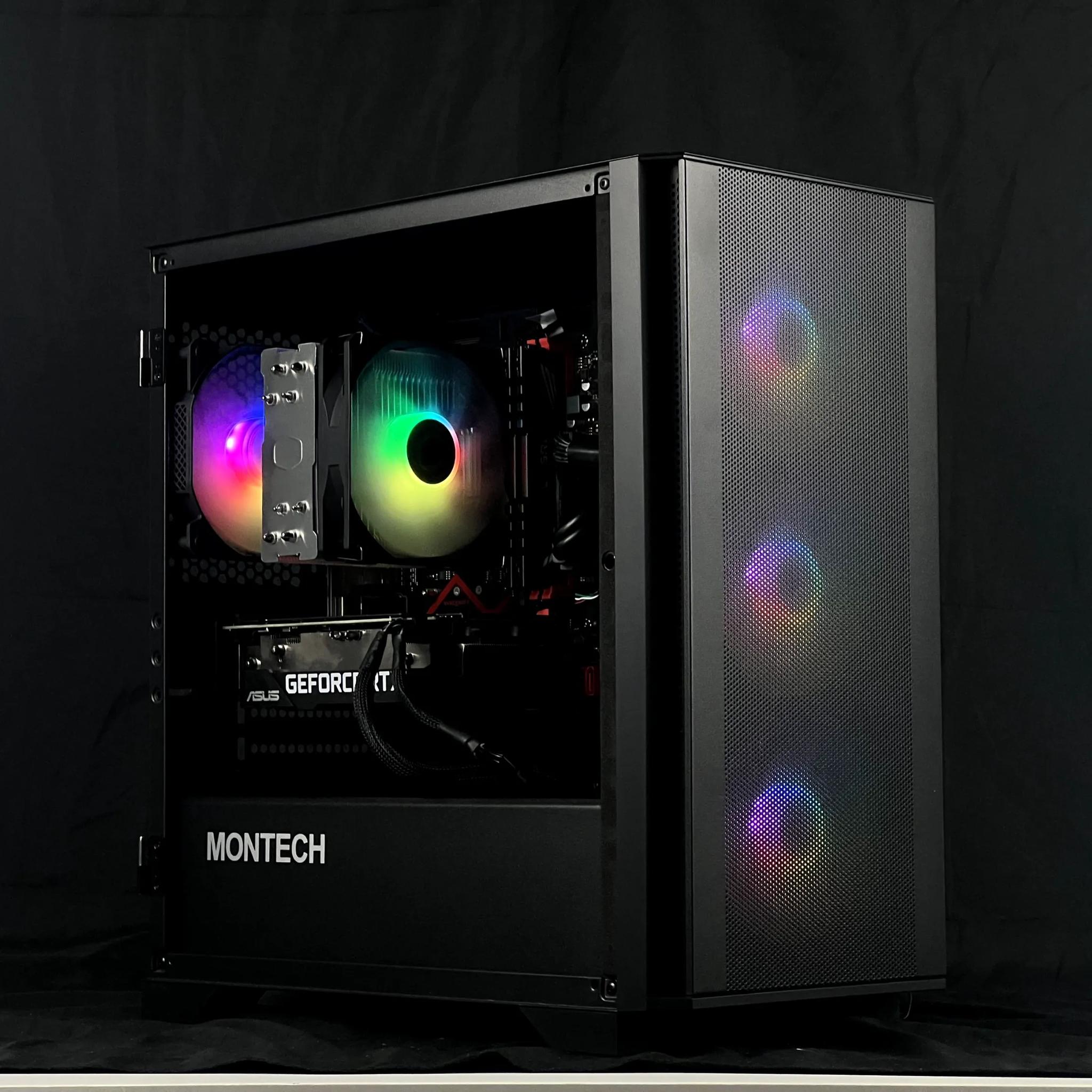 Budget RTX Gaming PC - 3050 8GB, Ryzen 5 3600, 16GB DDR4, 500GB SSD, RGB + WiFi
