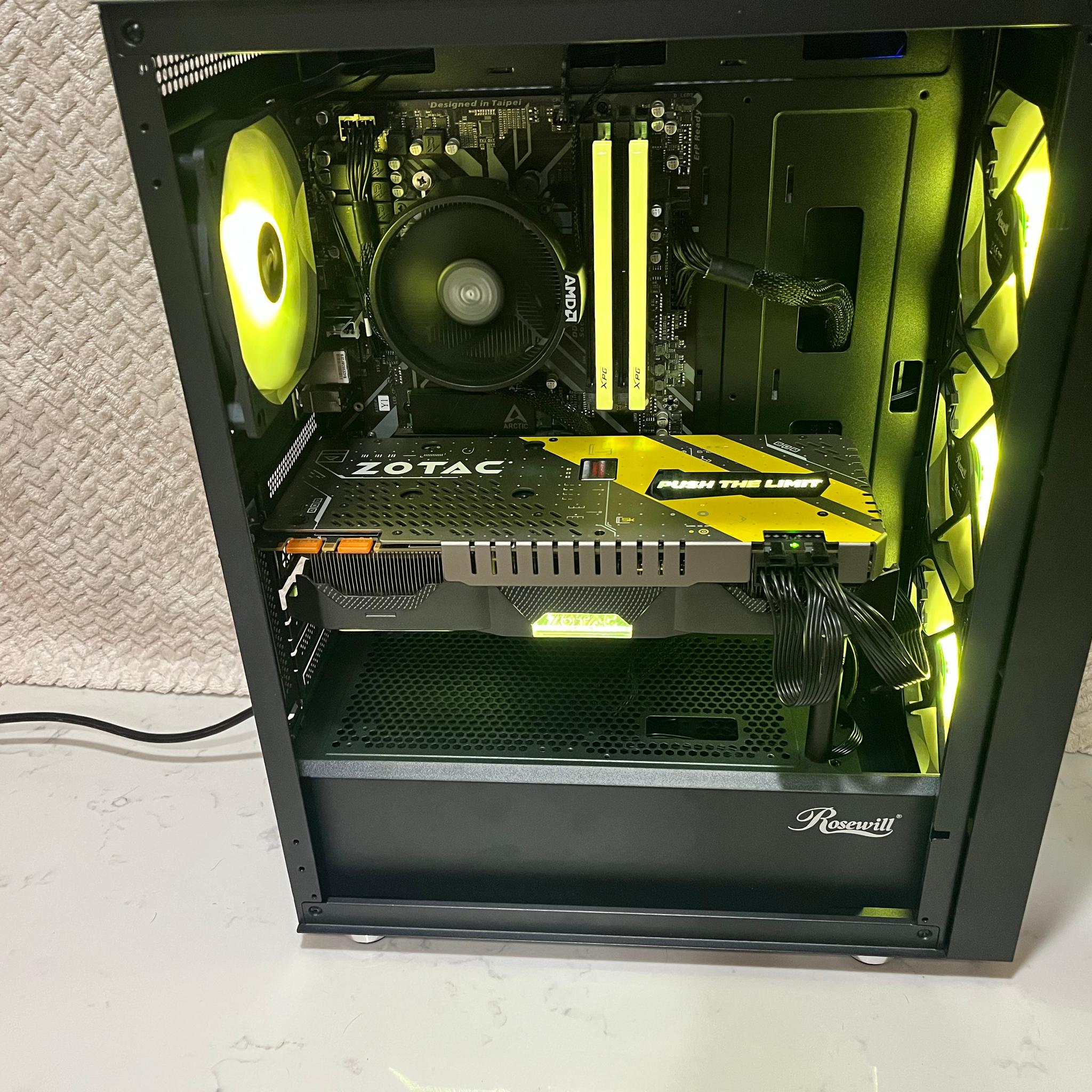 GTX 1070 + Ryzen 5 3600 | 16GB RAM | 512GB NVMe | WiFi Gaming PC
