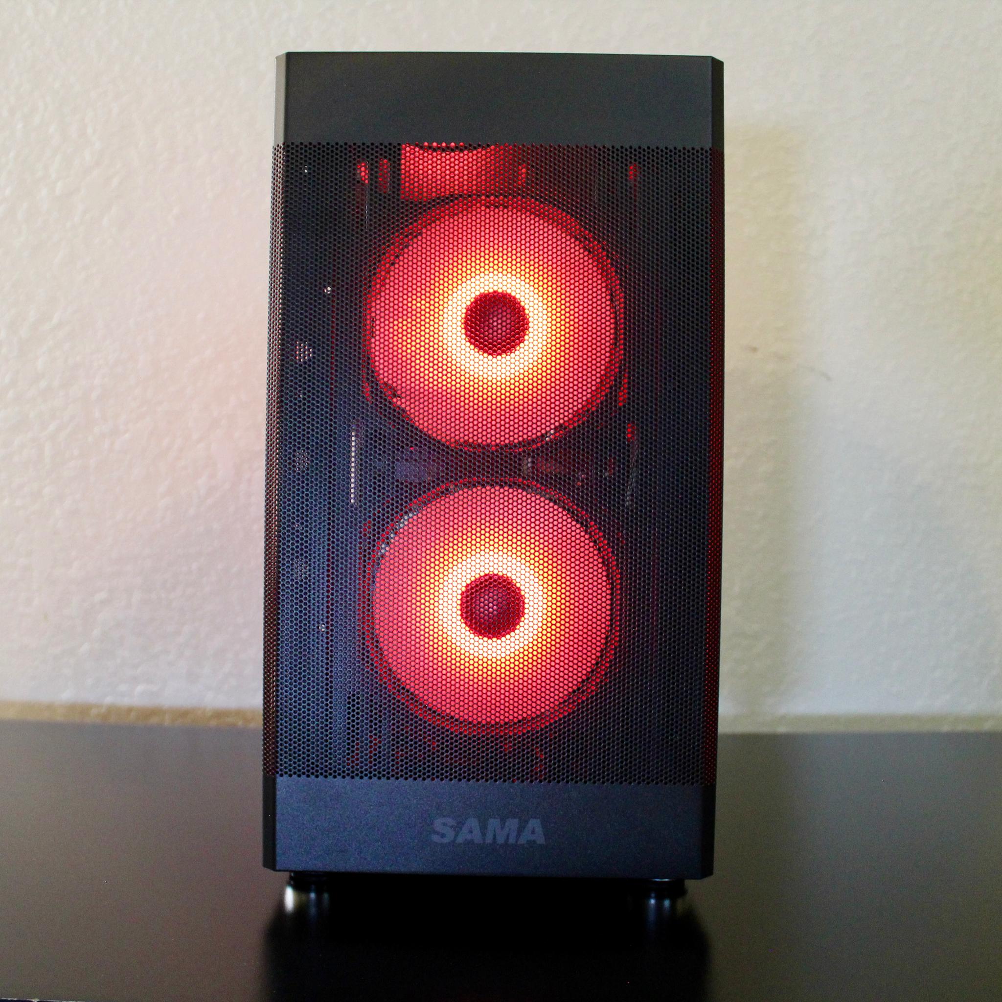 Dark Crimson! Awesome Gaming PC | Ryzen 5 2600 | XFX 580 8GB | 16GB DDR4 | 512GB M.2 | W11 + WiFi |