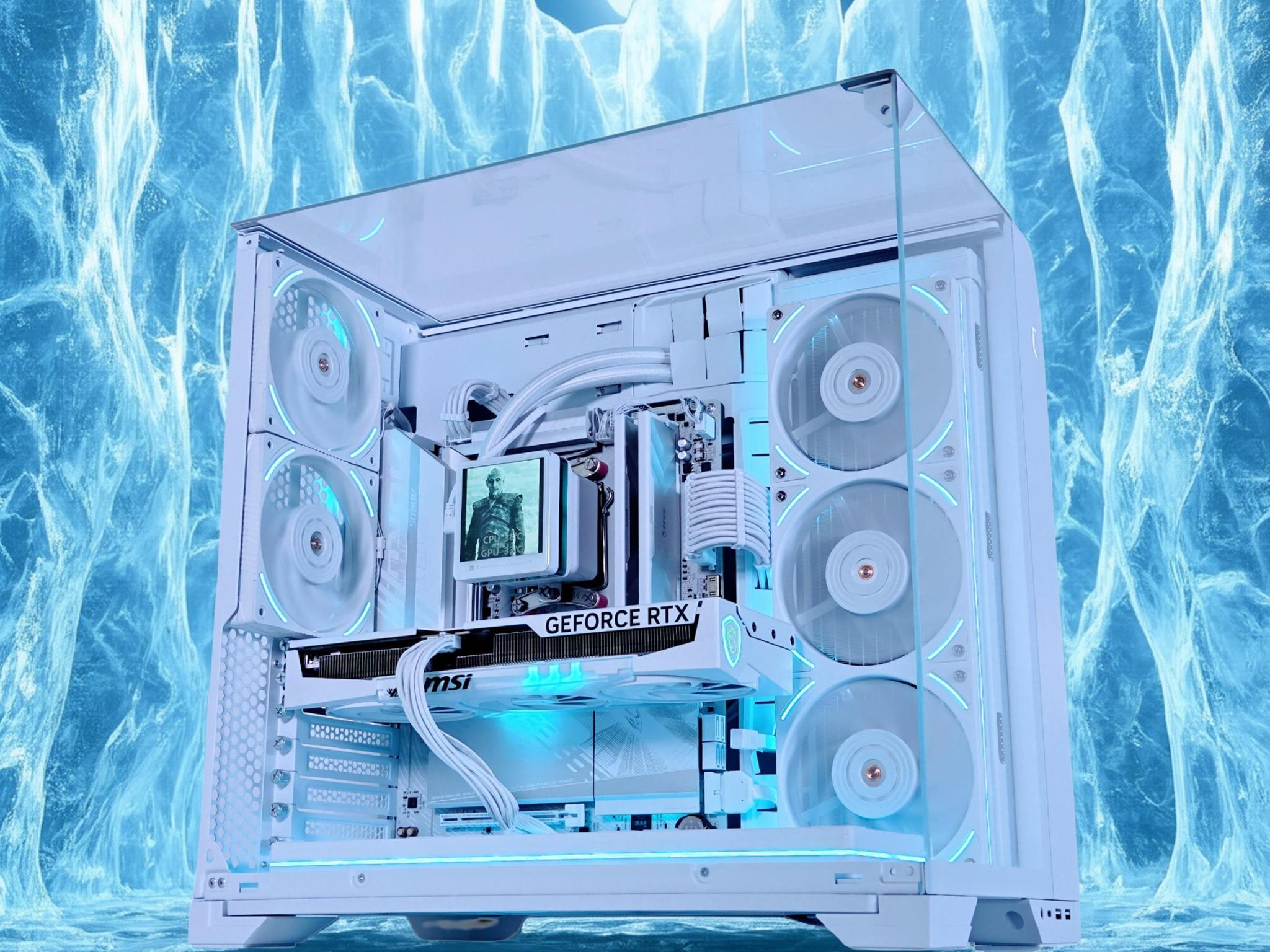 🧊👑 Night King 3🧟‍♂️🗡️ Nvidia RTX 5070 Ti 16GB❄️AMD Ryzen 7 9850X3D❄️32GB DDR5❄️2TB NVME