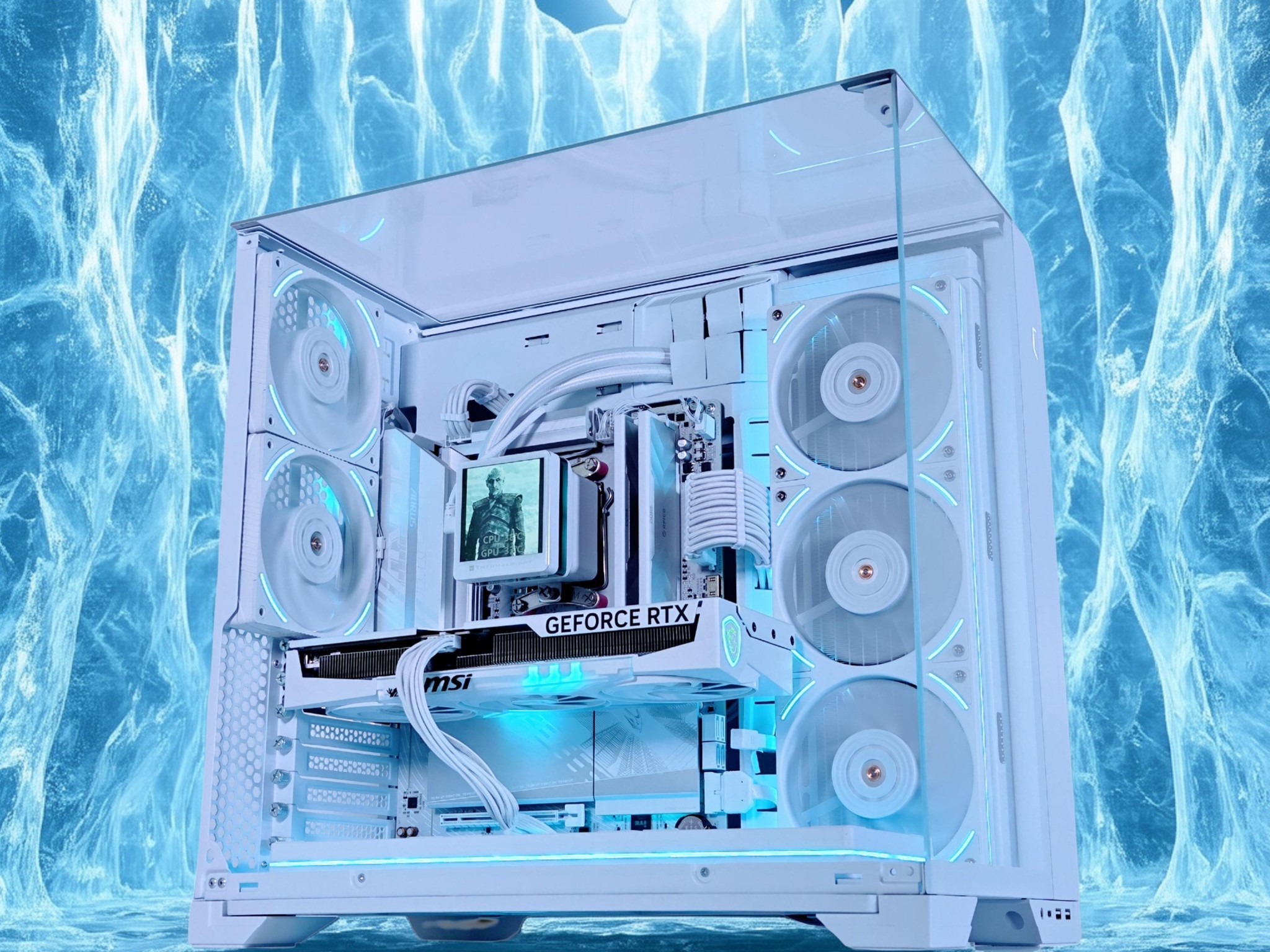 🧊👑 Night King 3🧟‍♂️🗡️ Nvidia RTX 5070 Ti 16GB❄️AMD Ryzen 7 9850X3D❄️32GB DDR5❄️2TB NVME