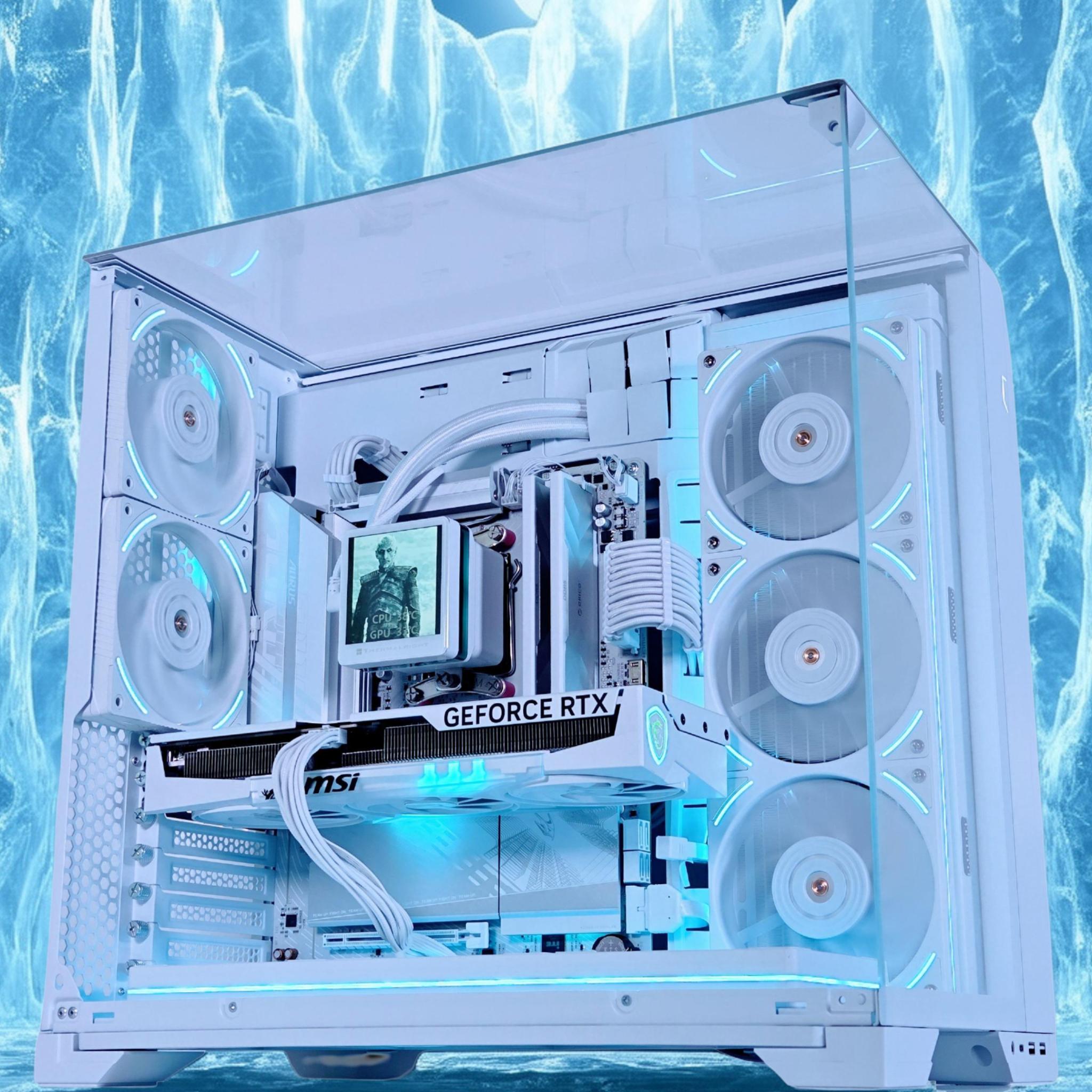 🧊👑 Night King 3🧟‍♂️🗡️ Nvidia RTX 5070 Ti 16GB❄️AMD Ryzen 7 9850X3D❄️32GB DDR5❄️2TB NVME
