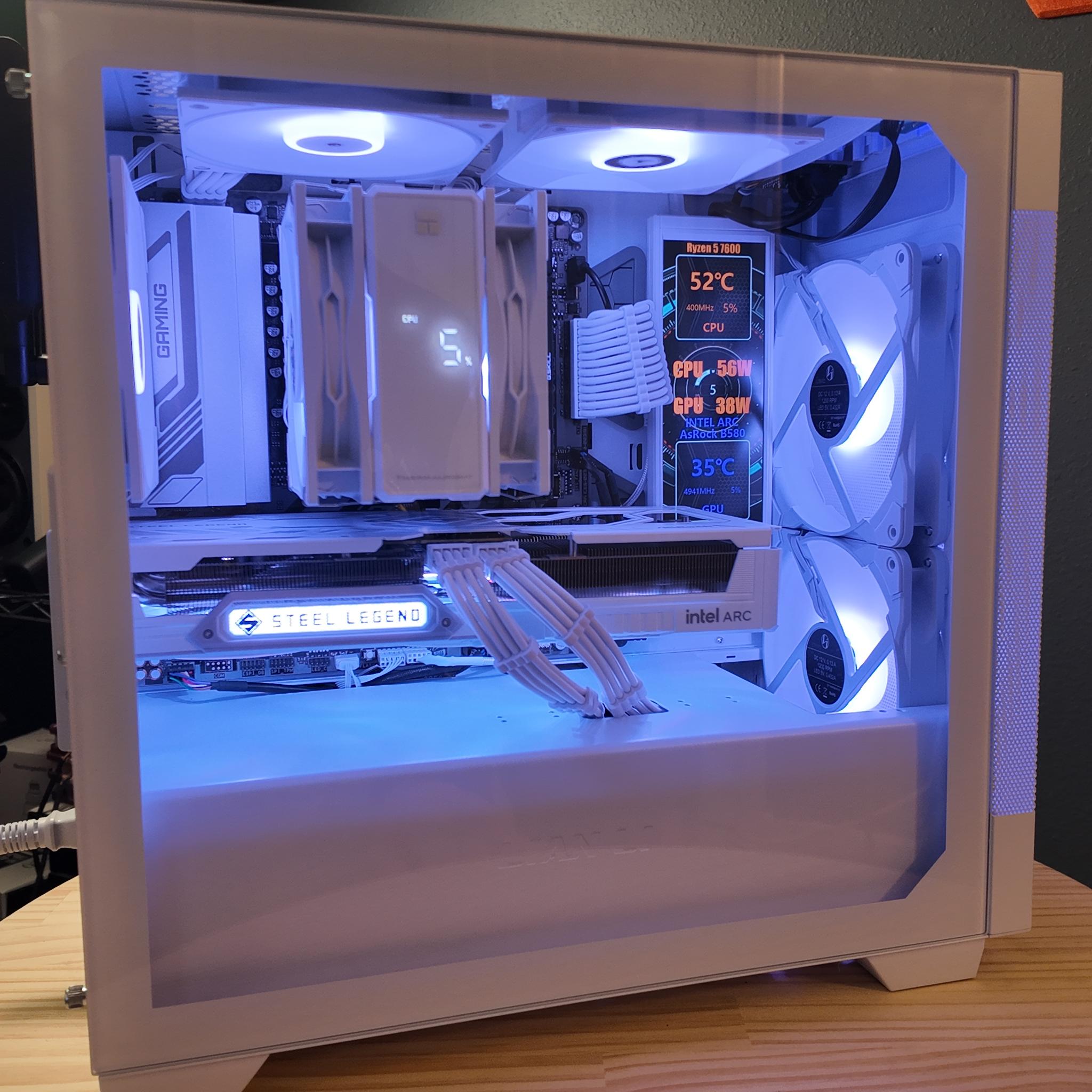 Ryzen 7600| Intel B580 12GB| 32GB G.SKILL| 1TB Gen4 M.2| WIFI & BT| Windows11|Gaming/Streaming PC