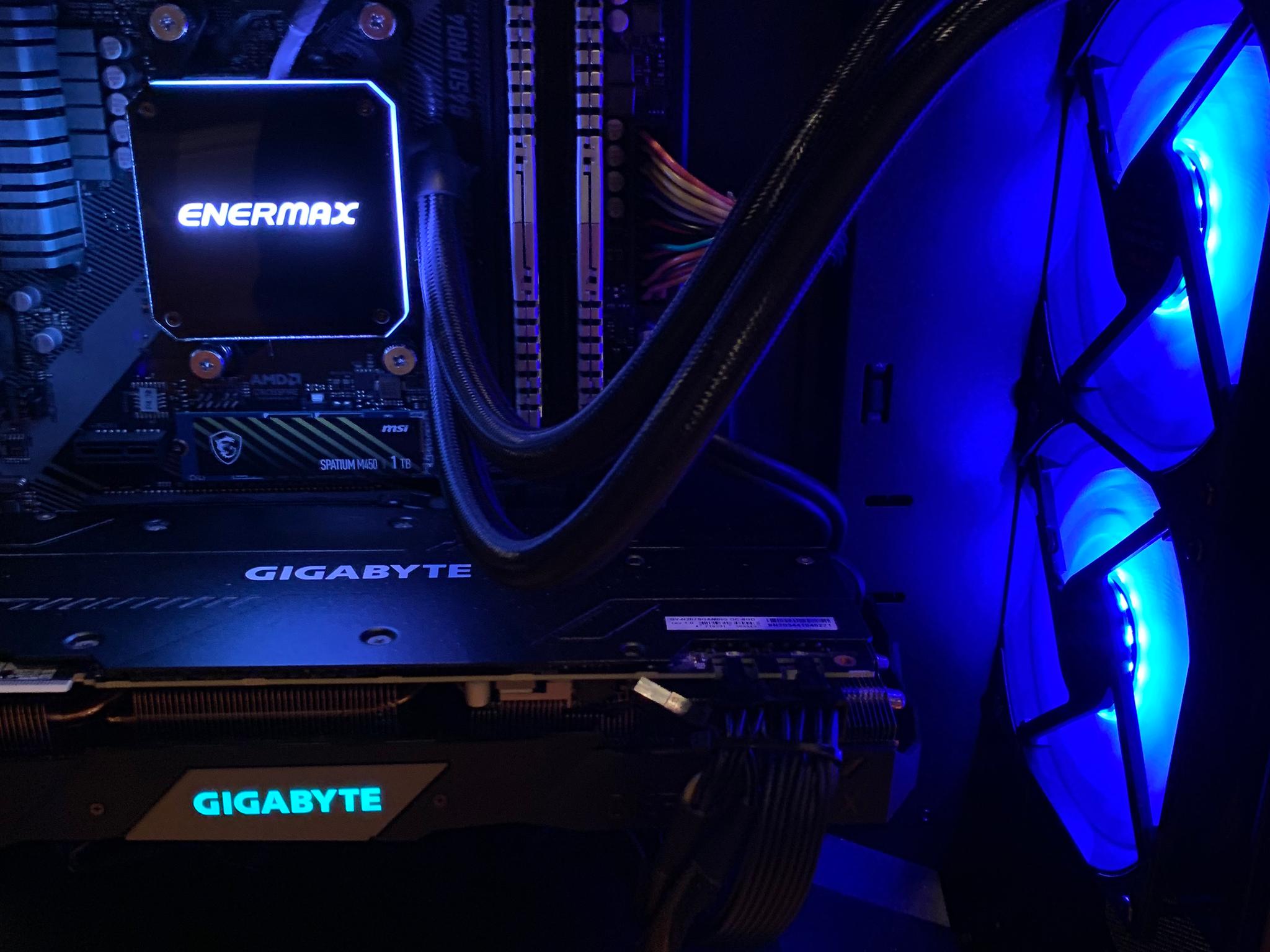 5600X RTX 2070 SUPER WATERCOOLED 4K GAMING/STREAMING/EDITING PC 1000GB STORAGE 32GB RAM WINDOWS 10