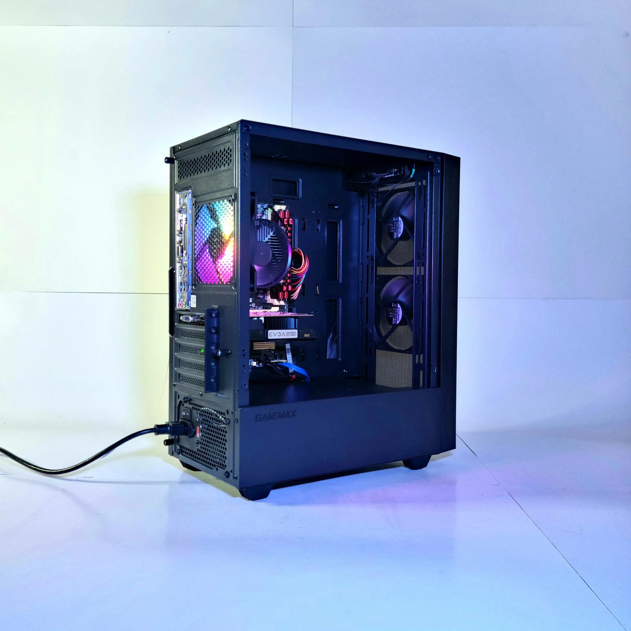Max5i Gaming PC Custom Windows 10 1000GB ,16Gb, 1050ti Desktop Powerstation