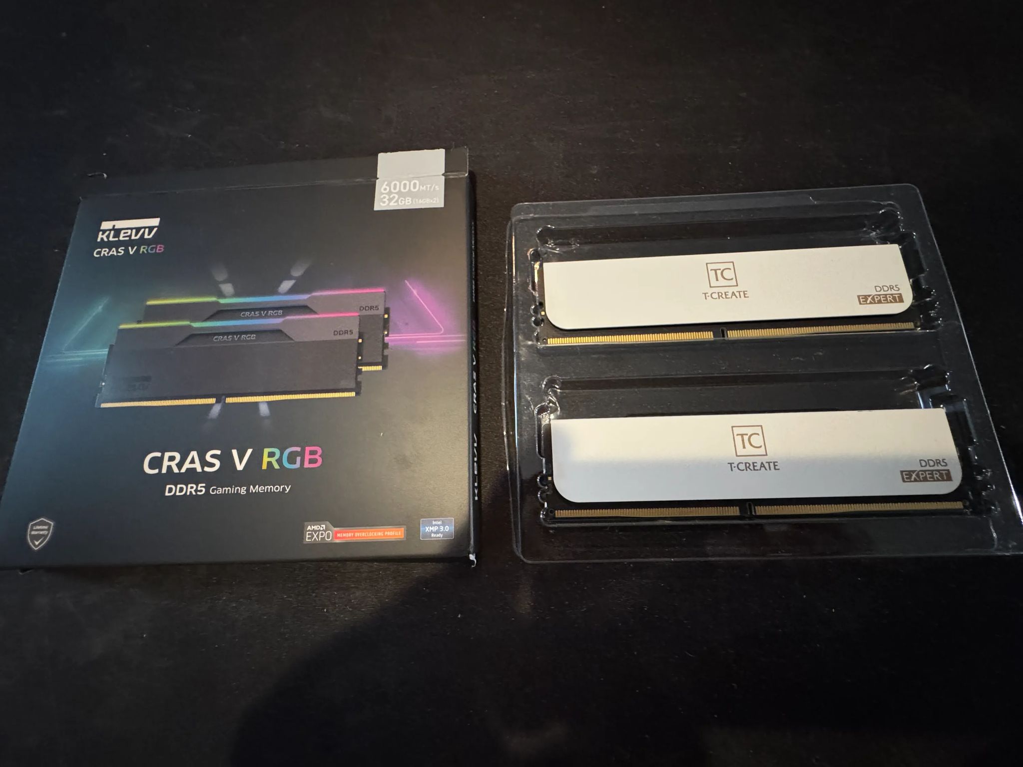 Team Group T-Create Expert DDR5 32GB (16GB x 2) 6000MHz CL30 Desktop RAM (White)