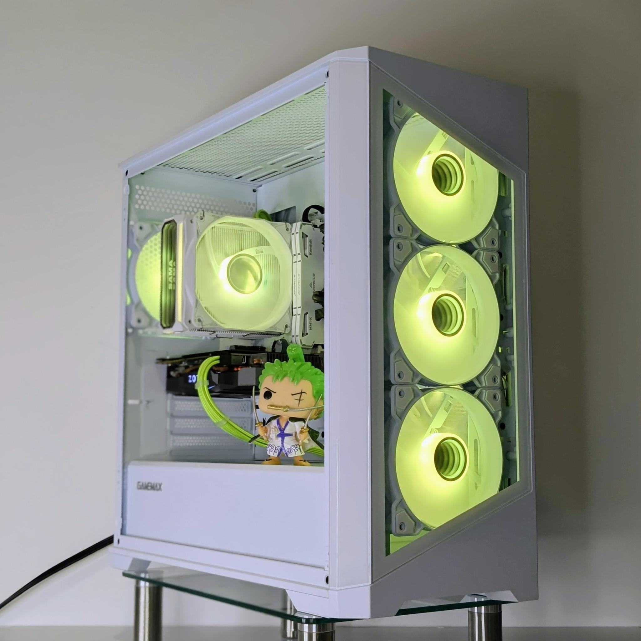 ⚔️🗡️Roronoa Zoro Gaming PC🟢GTX 1070TI 🟢I7-6700🟢16GB RAM🟢500GB NVMe SSD🟢Windows 10 Pro