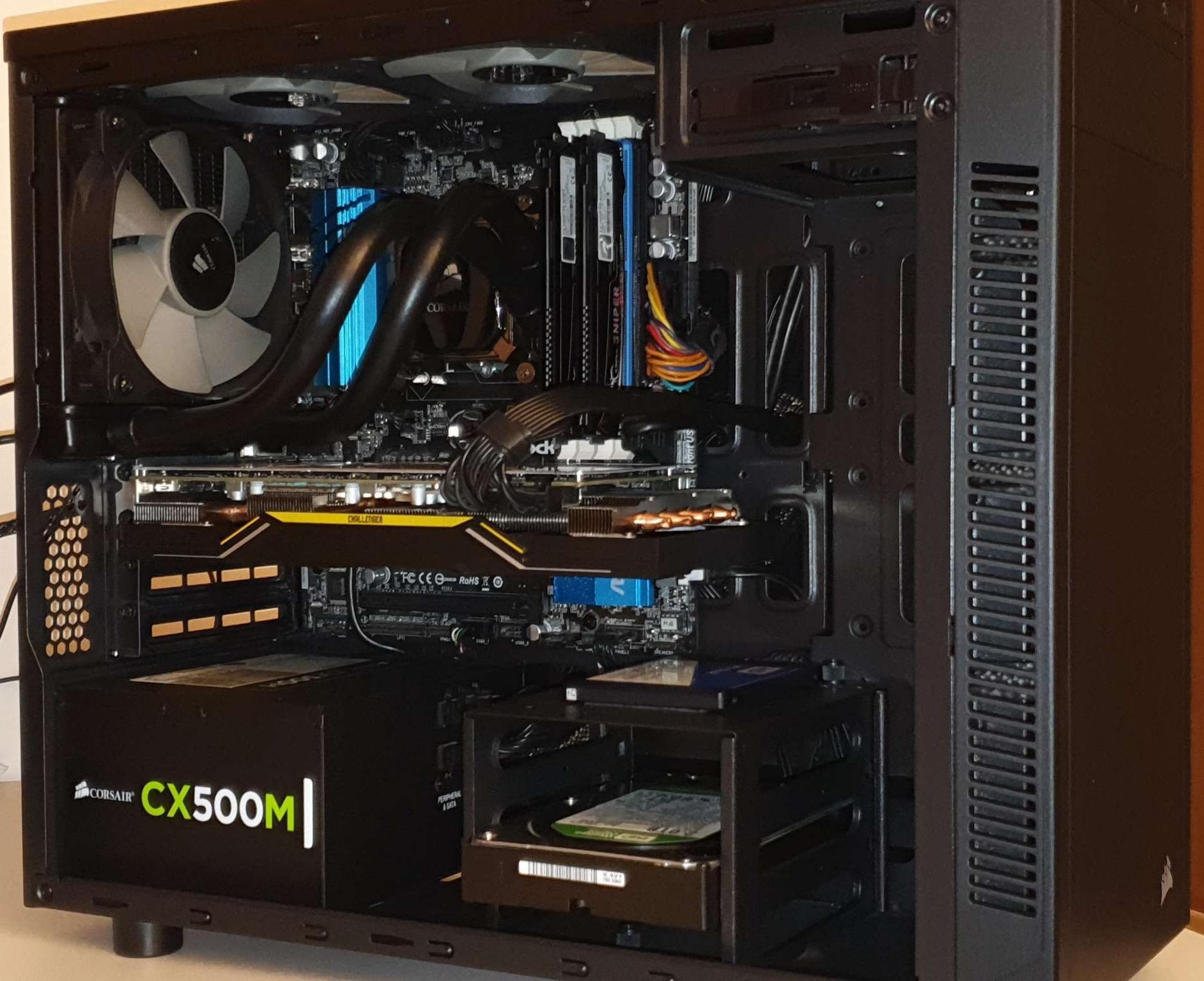 GAMING PC - CORE i5 / RX 5700 XT / 16GB RAM / 1TB SSD / LIQUID COOLED