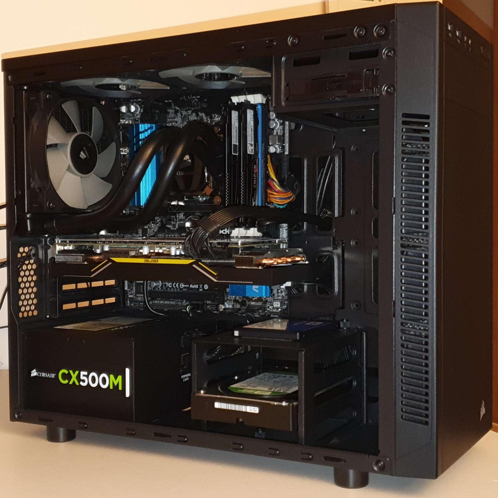 GAMING PC - CORE i5 / RX 5700 XT / 16GB RAM / 1TB SSD / LIQUID COOLED