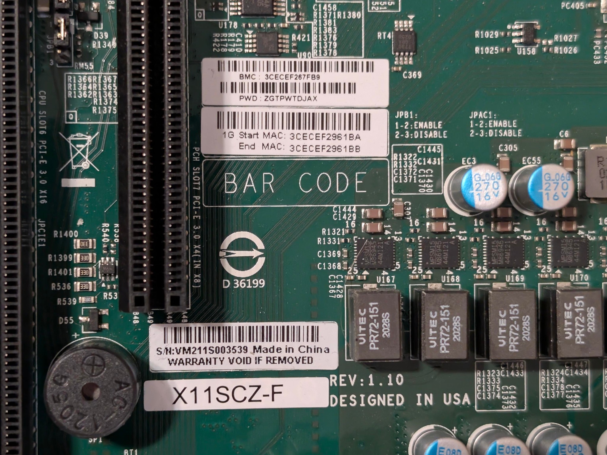 Supermicro X11SCZ-F Micro ATX LGA1151 Motherboard + Xeon E-2124G CPU + 16GB DDR4