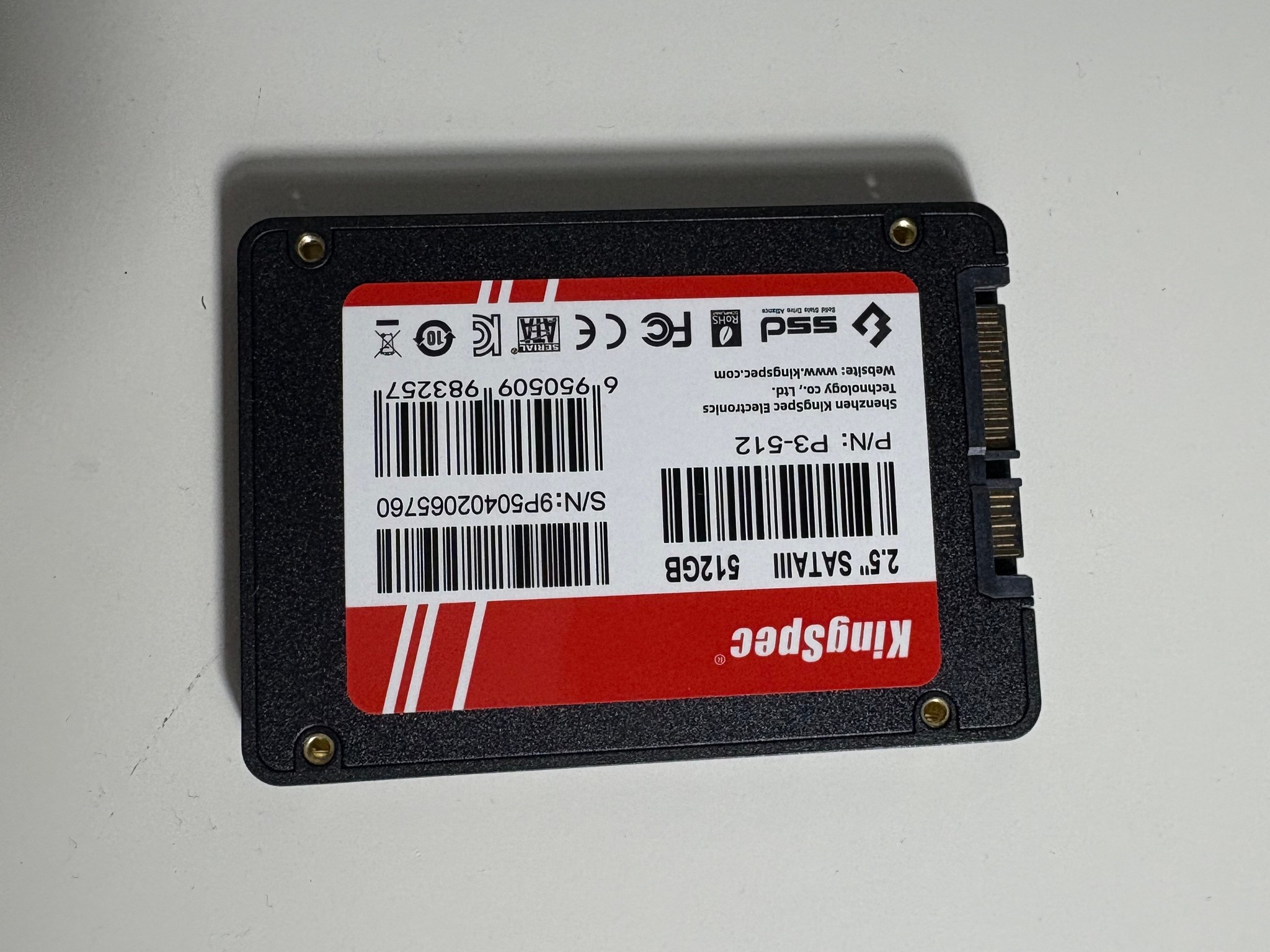 KingSpec 512GB Sata SSD