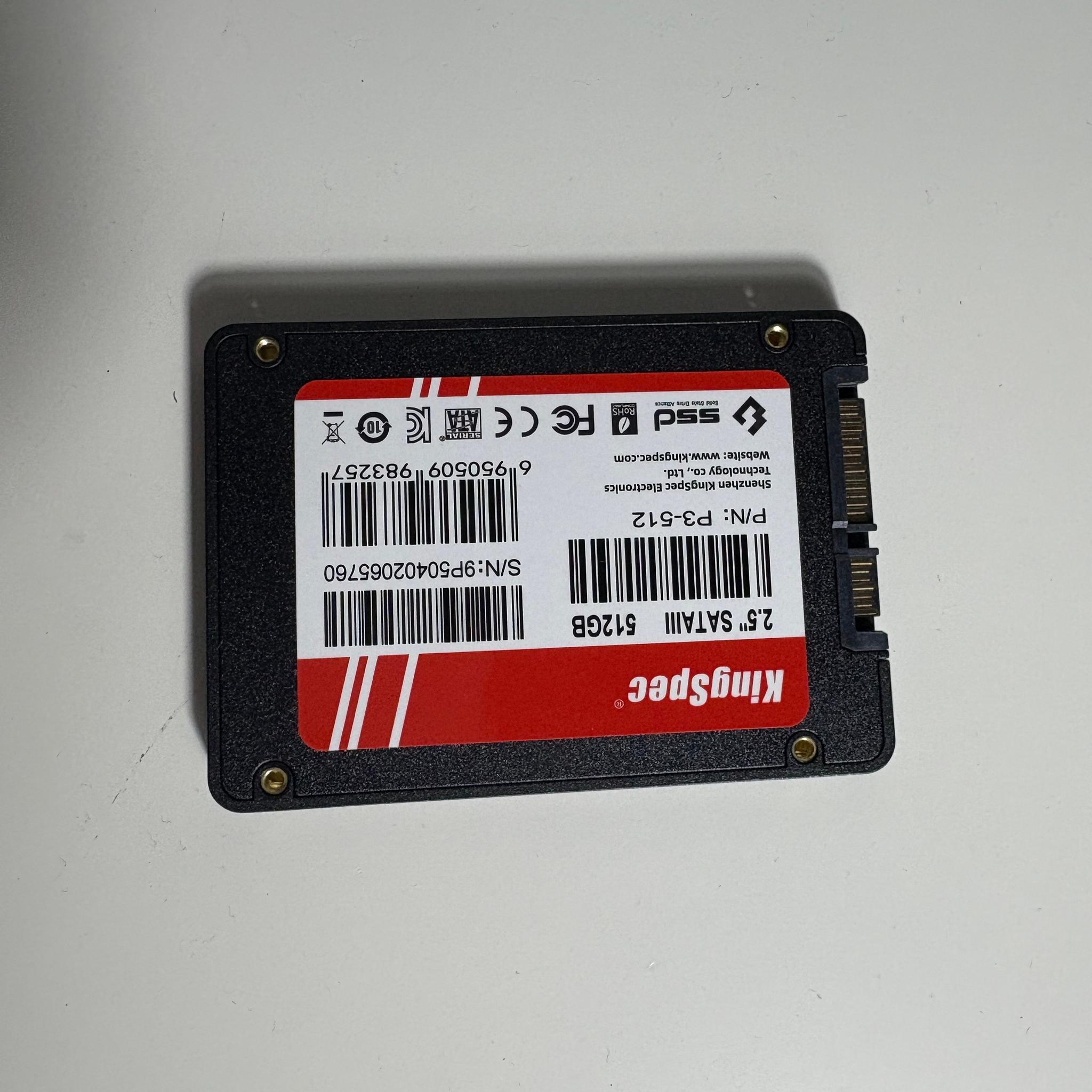 KingSpec 512GB Sata SSD