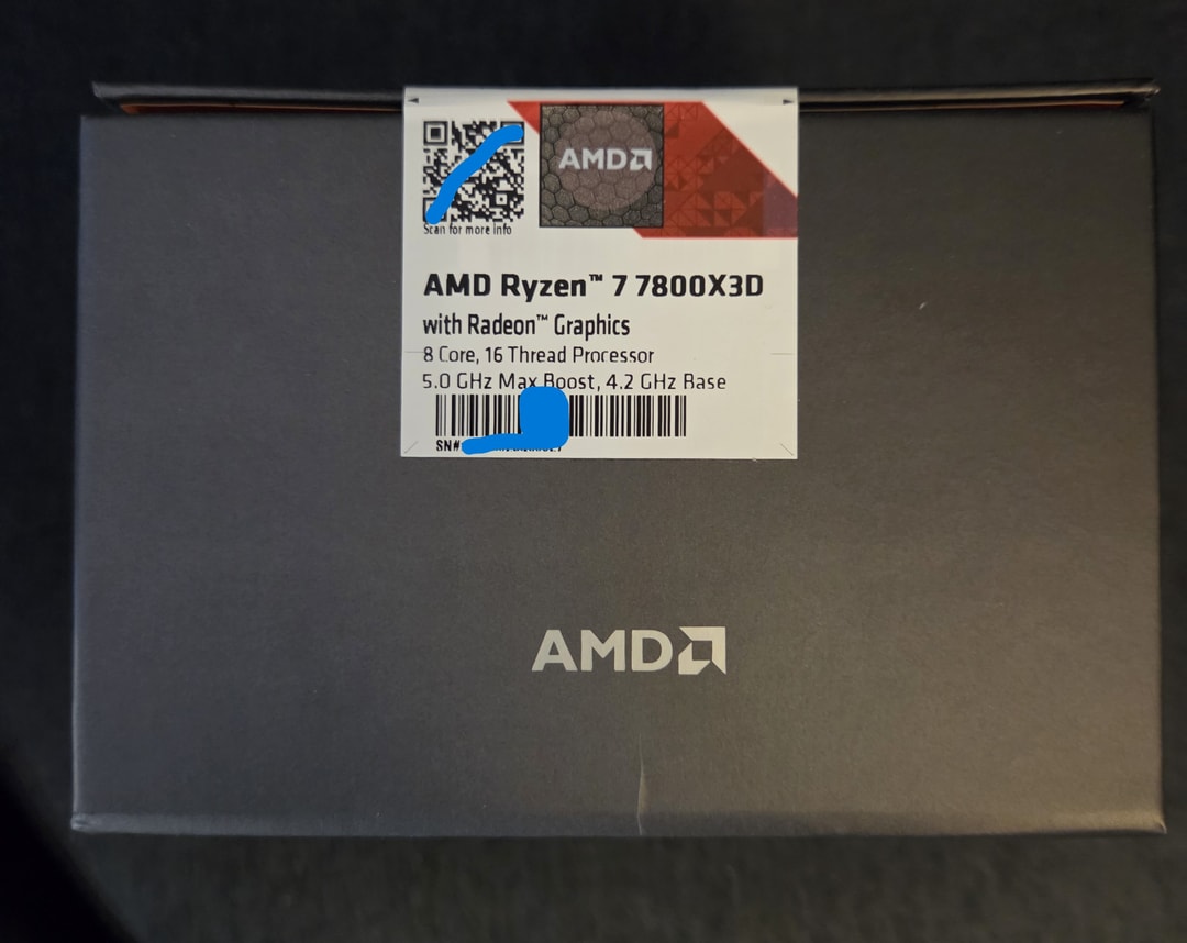 AMD Ryzen 7 7800X3D * NEW * | Jawa