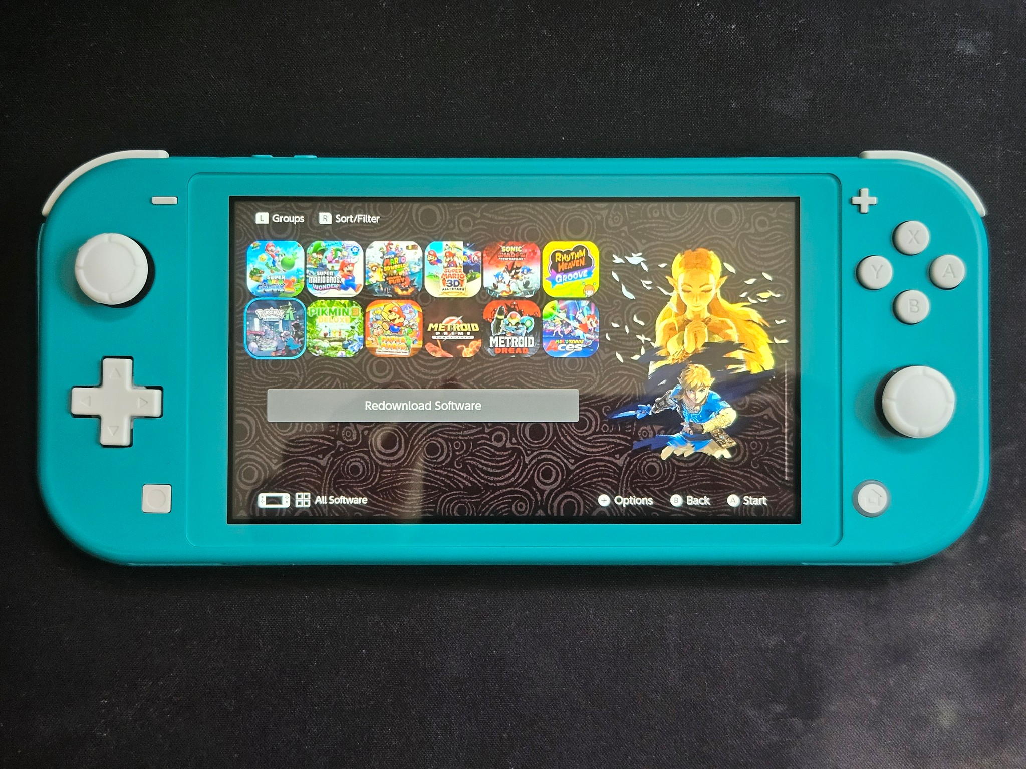 Modded Switch Lite with 256GB SD Card and Picofly