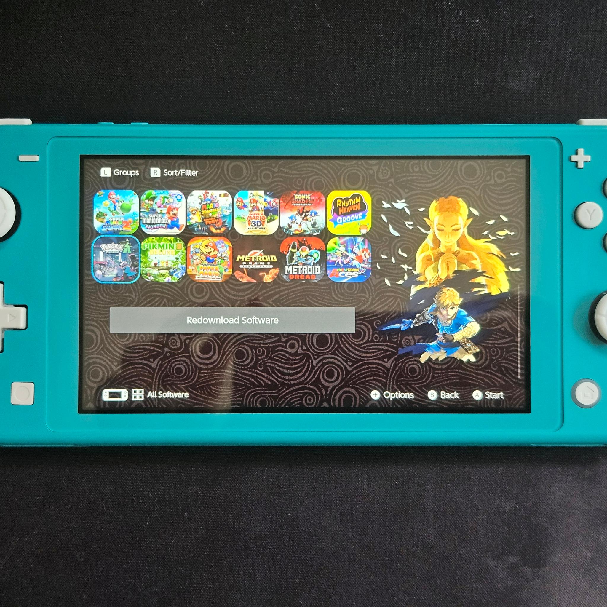 Modded Switch Lite with 256GB SD Card and Picofly