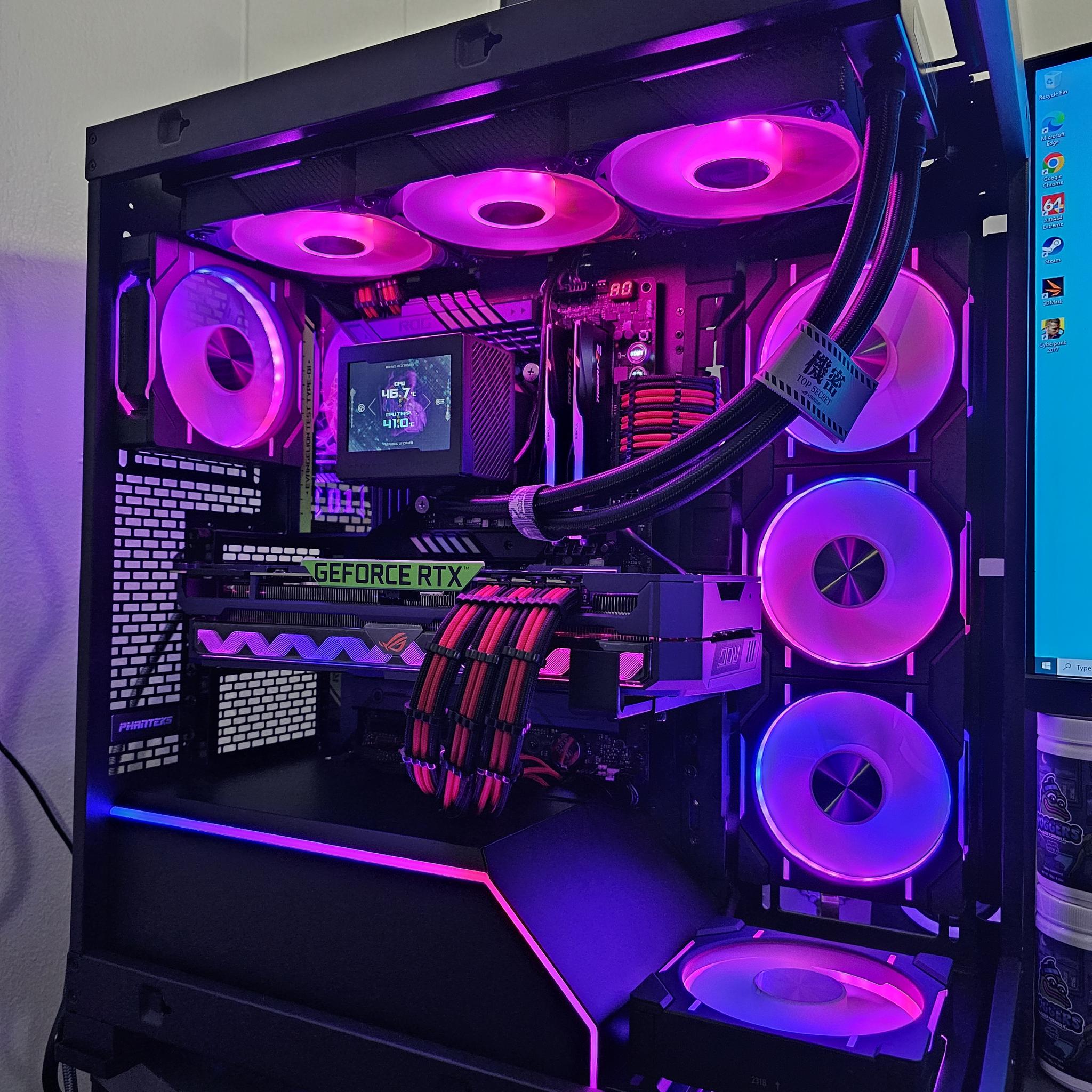 EVA TEST TYPE-01 CUSTOM GAMING PC w i7 14700K // STRIX EVA RTX 3090 // 2TB NVME // 32GB DDR5